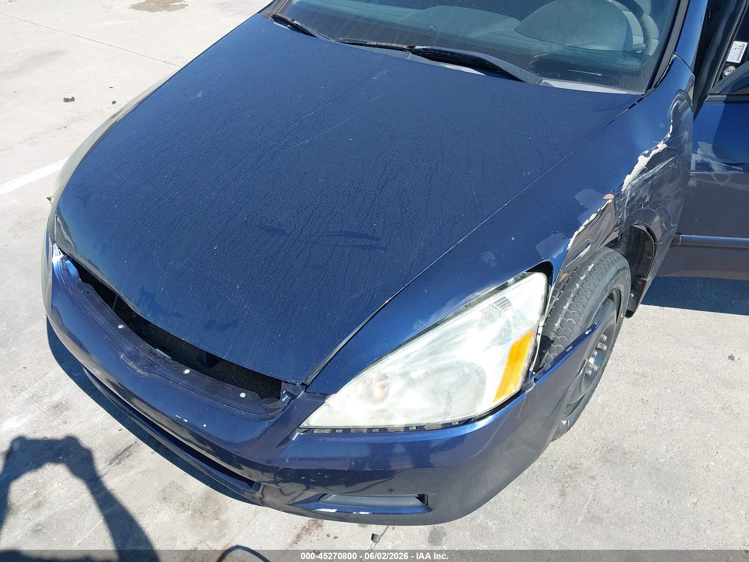 2006 Honda Accord 2.4 Vp Blue vin: 1HGCM56156A166629