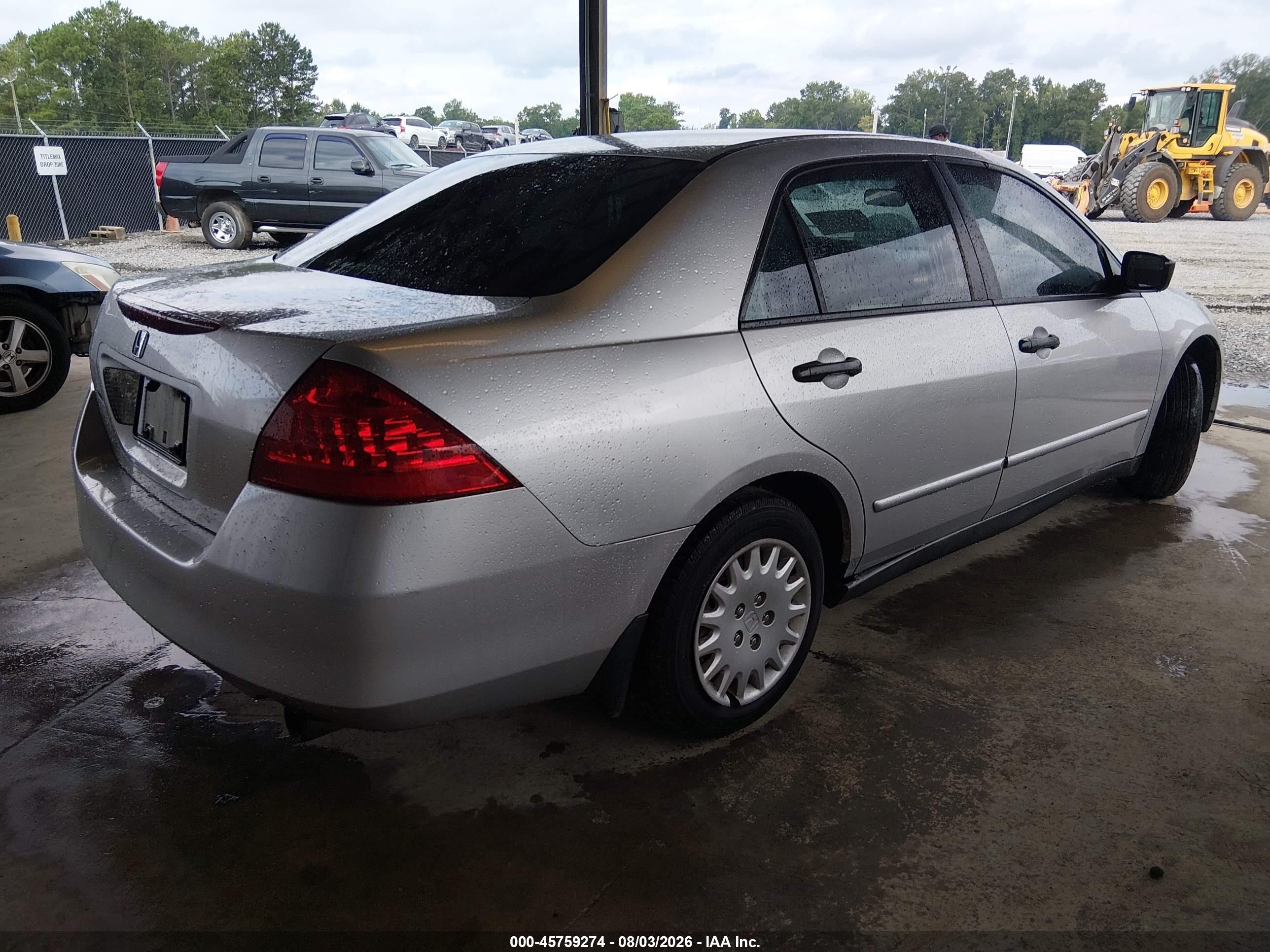 2007 Honda Accord 2.4 Vp Silver vin: 1HGCM56157A029367