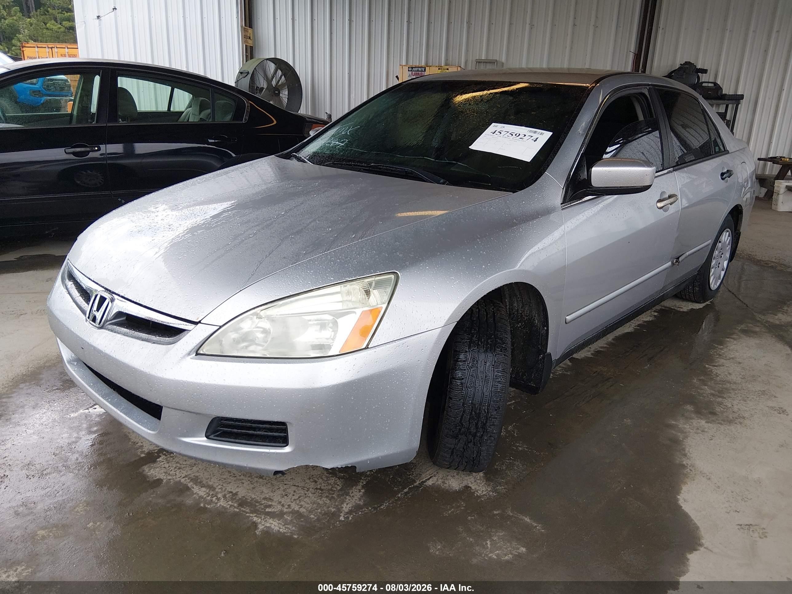 2007 Honda Accord 2.4 Vp Silver vin: 1HGCM56157A029367