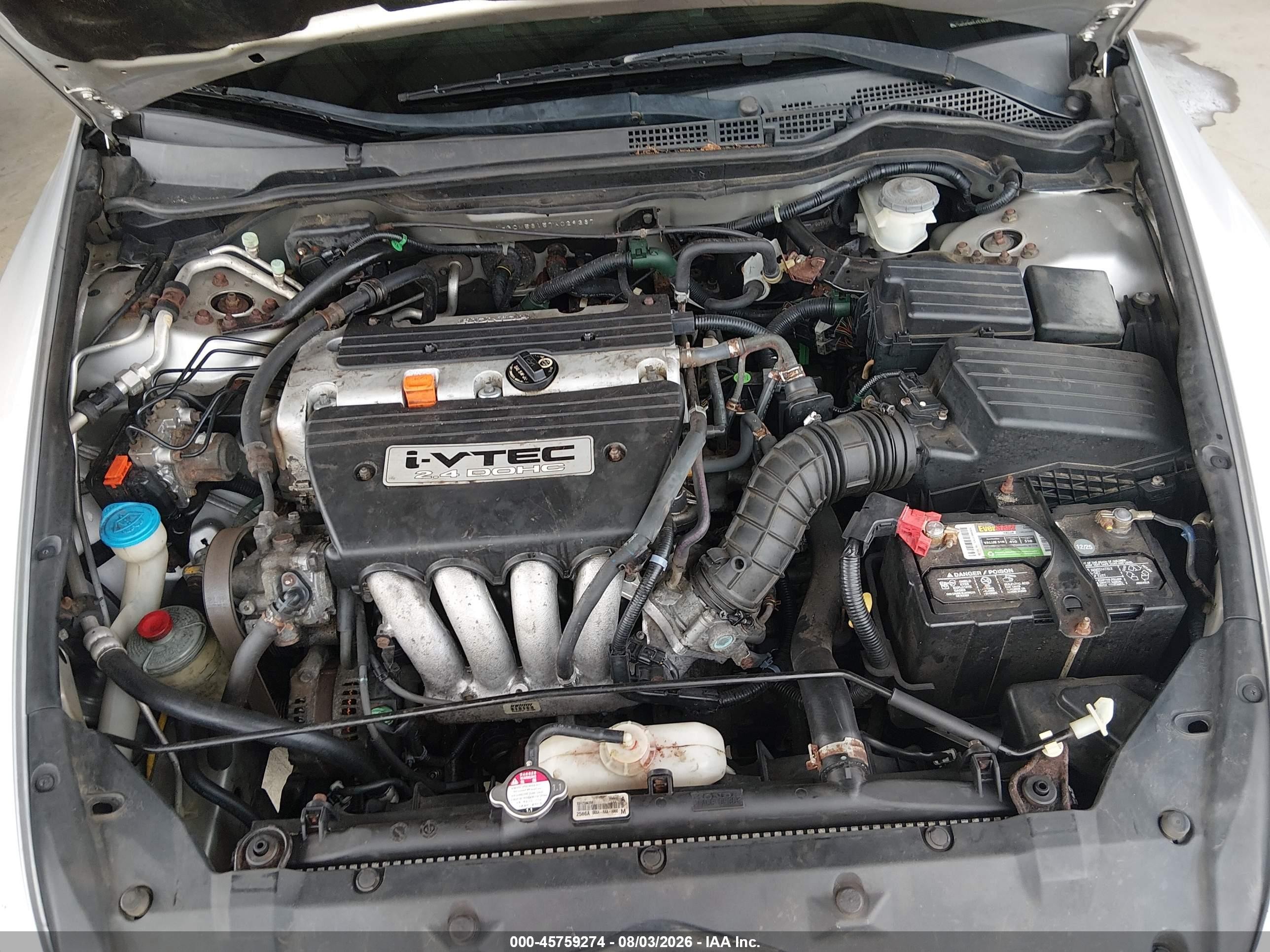 2007 Honda Accord 2.4 Vp Silver vin: 1HGCM56157A029367