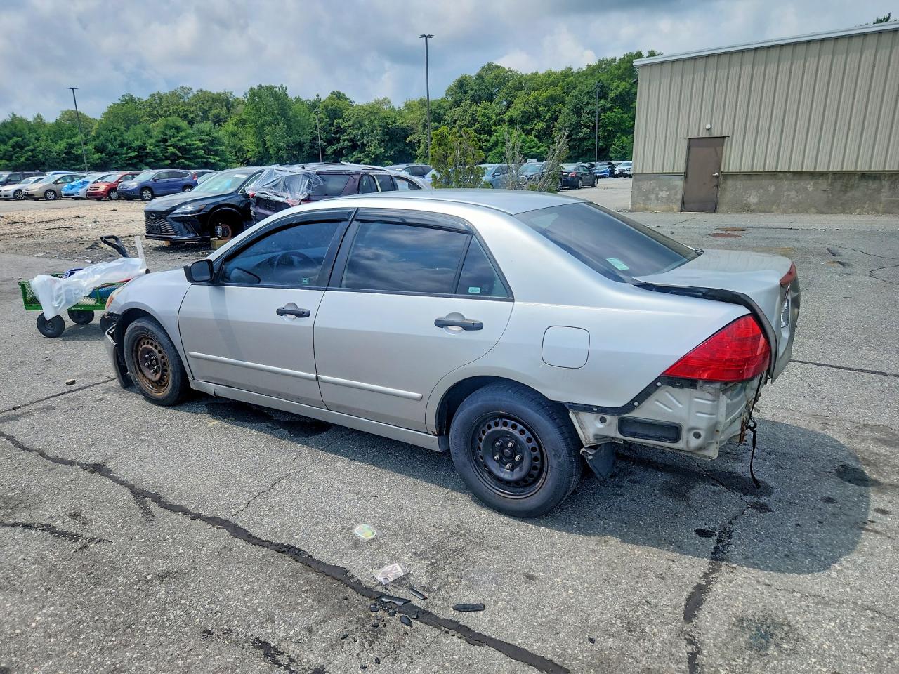 2007 Honda Accord Value Silver vin: 1HGCM56157A052888