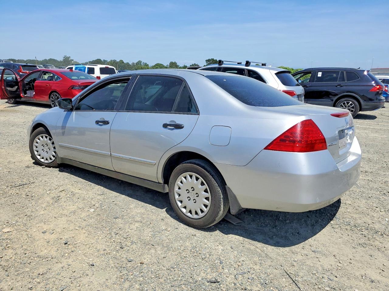 2007 Honda Accord Silver vin: 1HGCM56157A181732