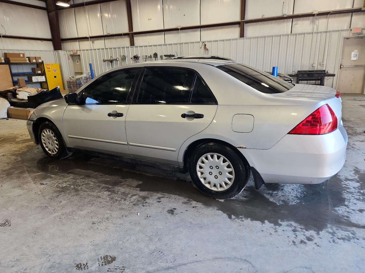 2007 Honda Accord Value Silver vin: 1HGCM56157A194335 Damage: Left Qtr Panel, Rust, 5 To 6 Inches