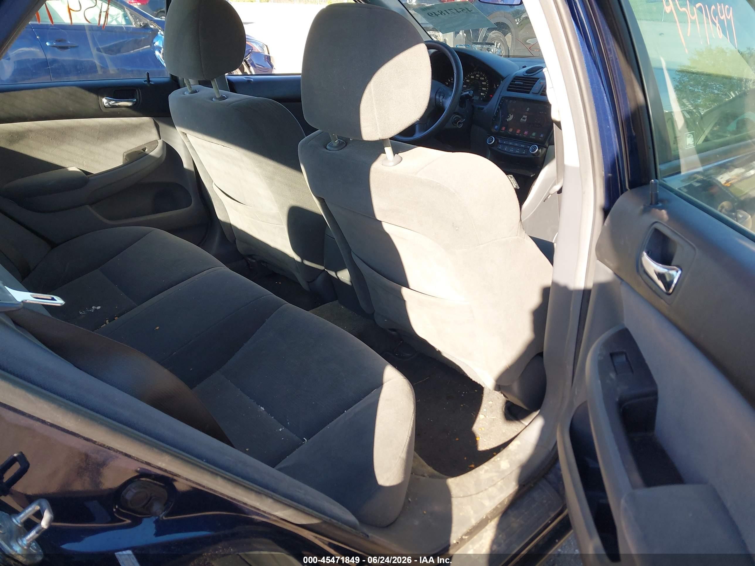 2007 Honda Accord 2.4 Vp Blue vin: 1HGCM56157A209108