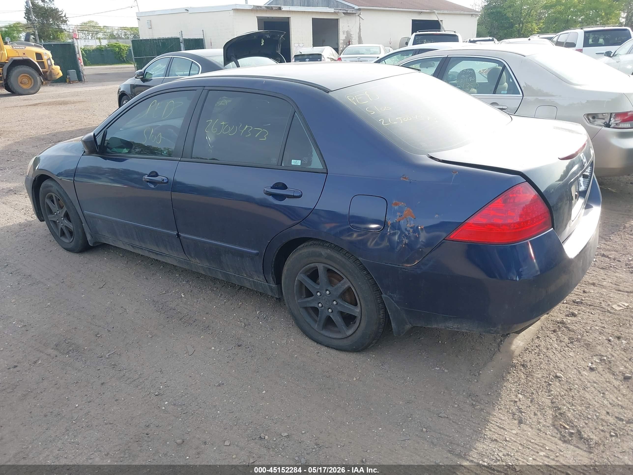 2006 Honda Accord 2.4 Vp Blue vin: 1HGCM56166A012107