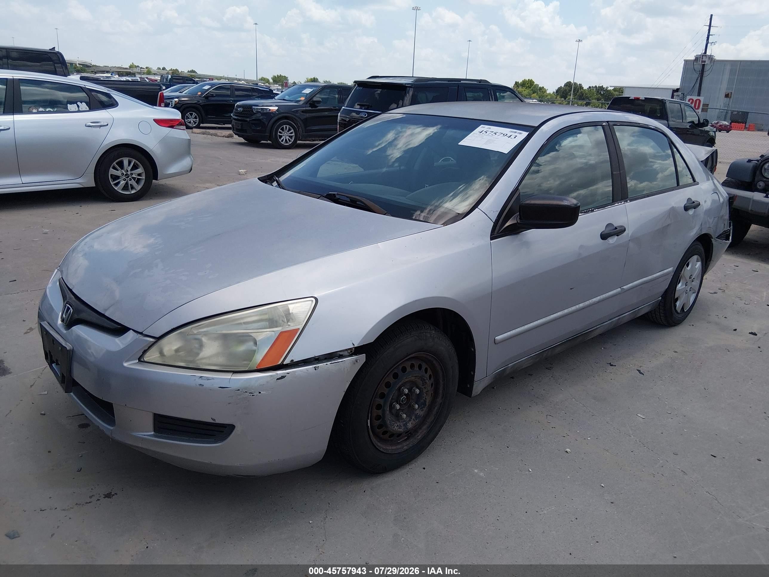 2003 Honda Accord 2.4 Dx Silver vin: 1HGCM56173A074093