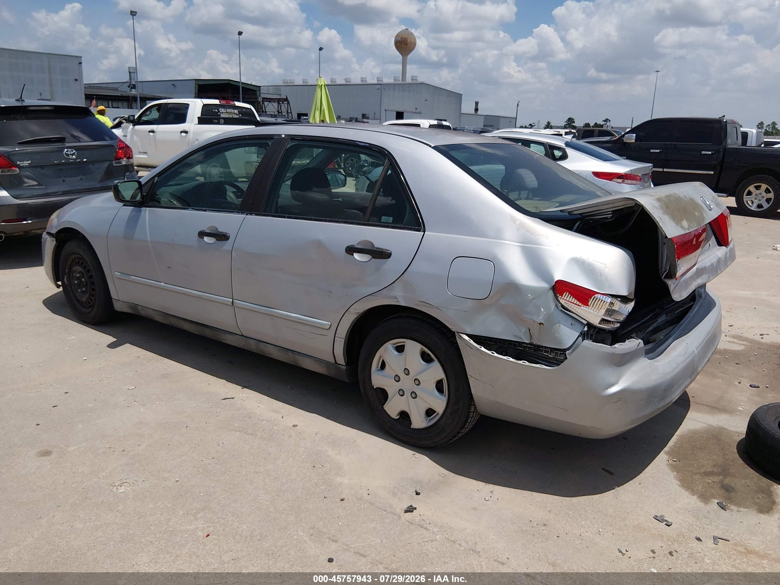 2003 Honda Accord 2.4 Dx Silver vin: 1HGCM56173A074093