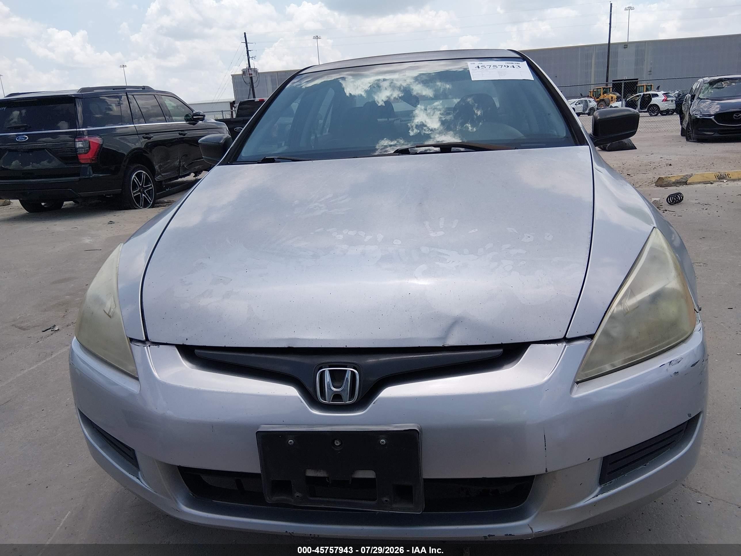 2003 Honda Accord 2.4 Dx Silver vin: 1HGCM56173A074093