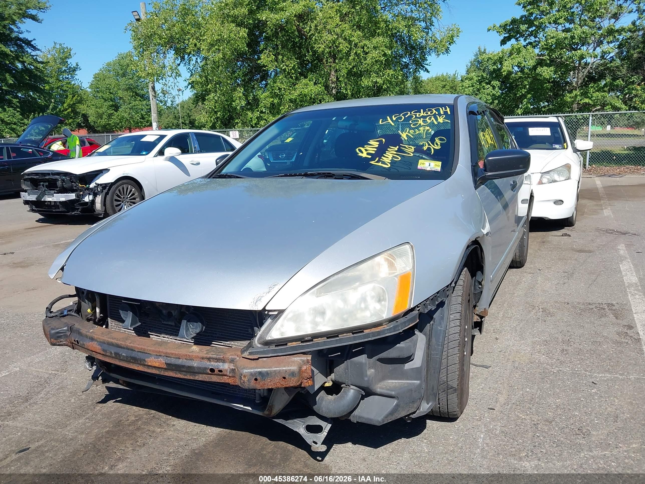 2004 Honda Accord 2.4 Dx Gray vin: 1HGCM56174A131703