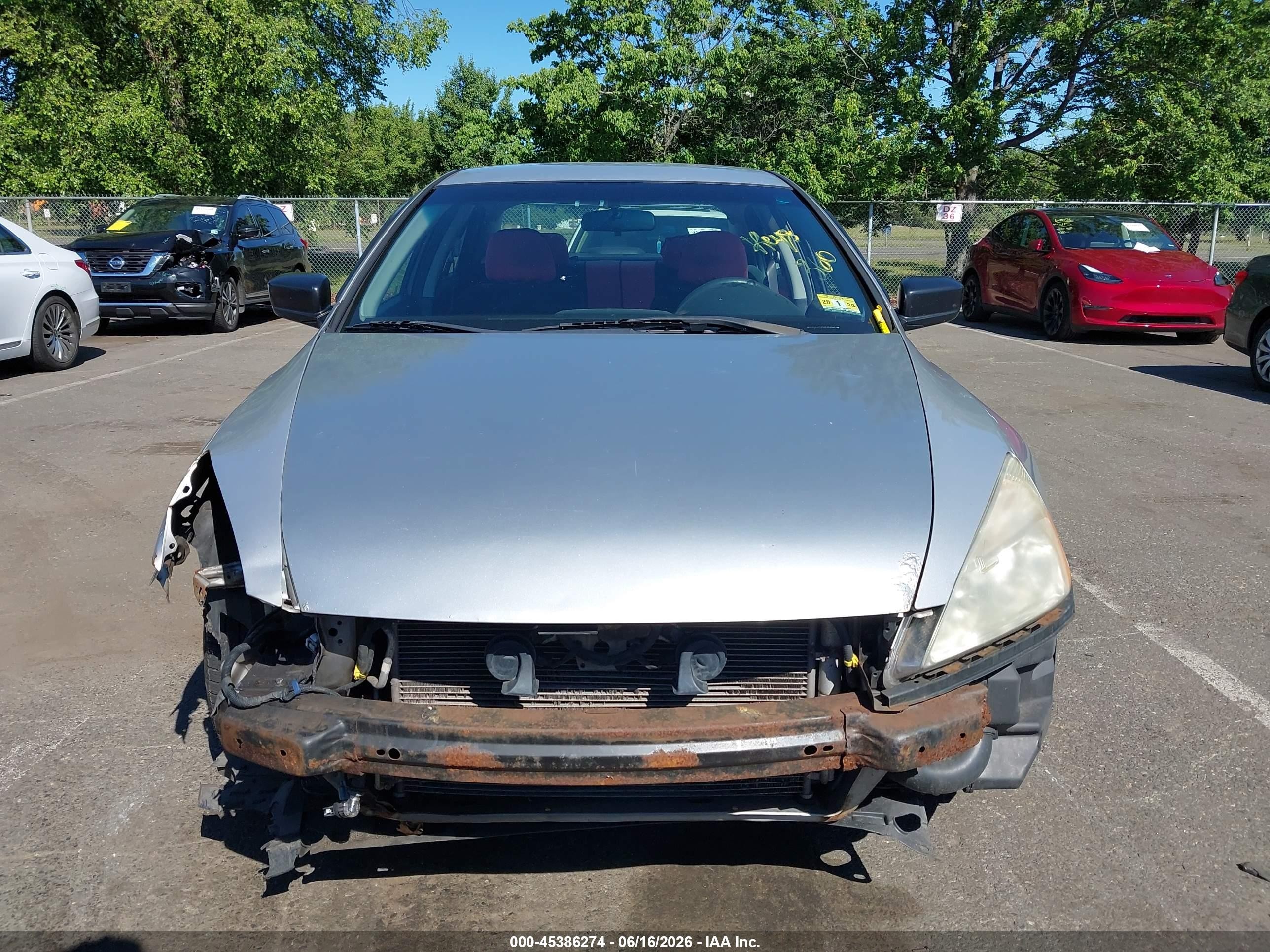 2004 Honda Accord 2.4 Dx Gray vin: 1HGCM56174A131703