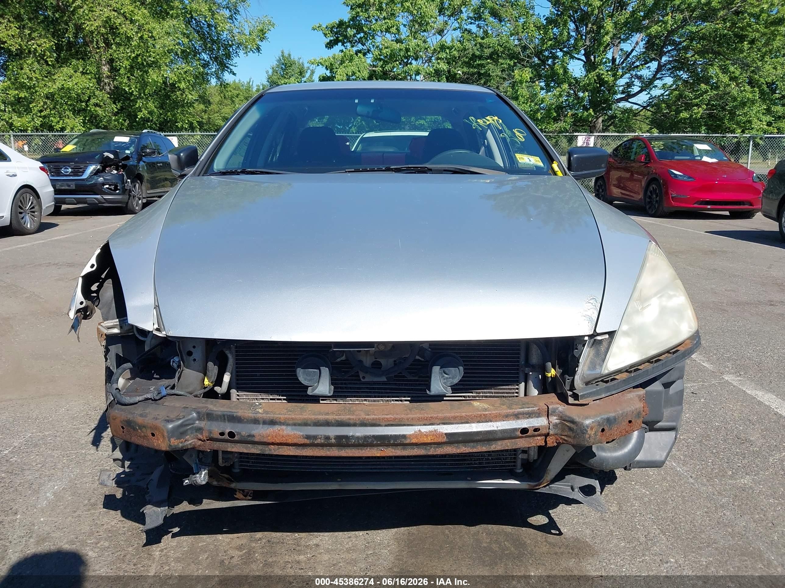 2004 Honda Accord 2.4 Dx Gray vin: 1HGCM56174A131703