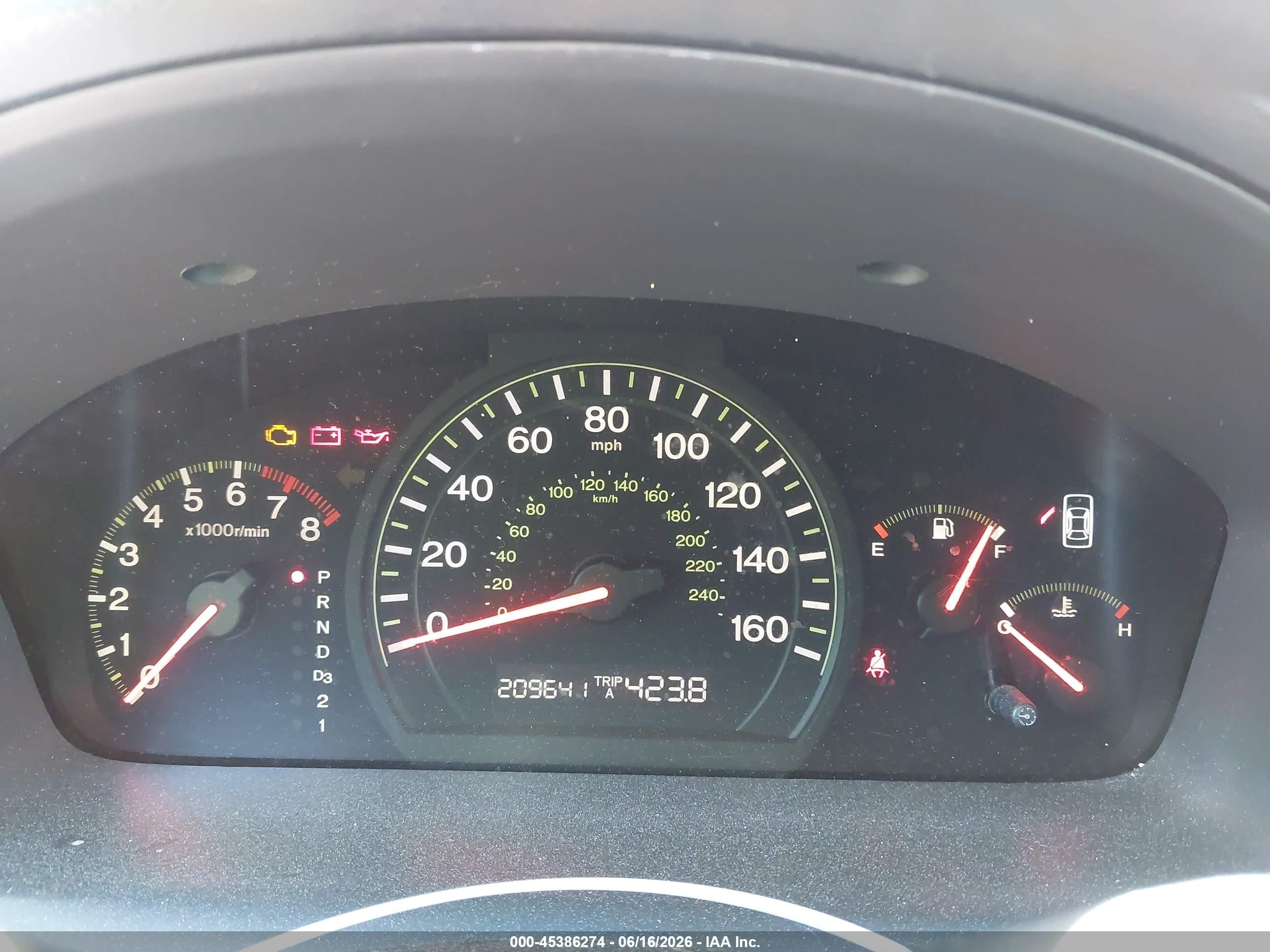2004 Honda Accord 2.4 Dx Gray vin: 1HGCM56174A131703