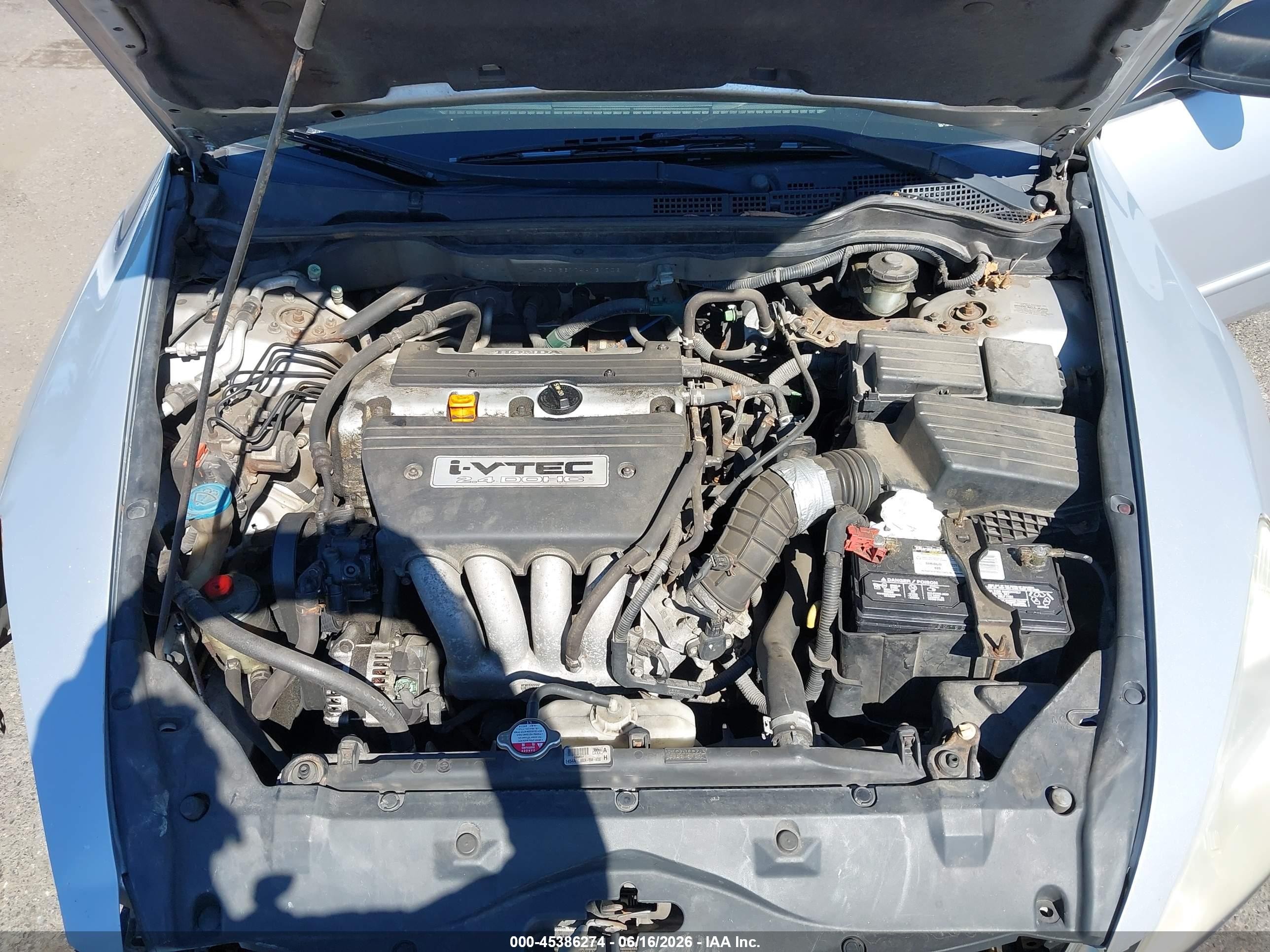 2004 Honda Accord 2.4 Dx Gray vin: 1HGCM56174A131703