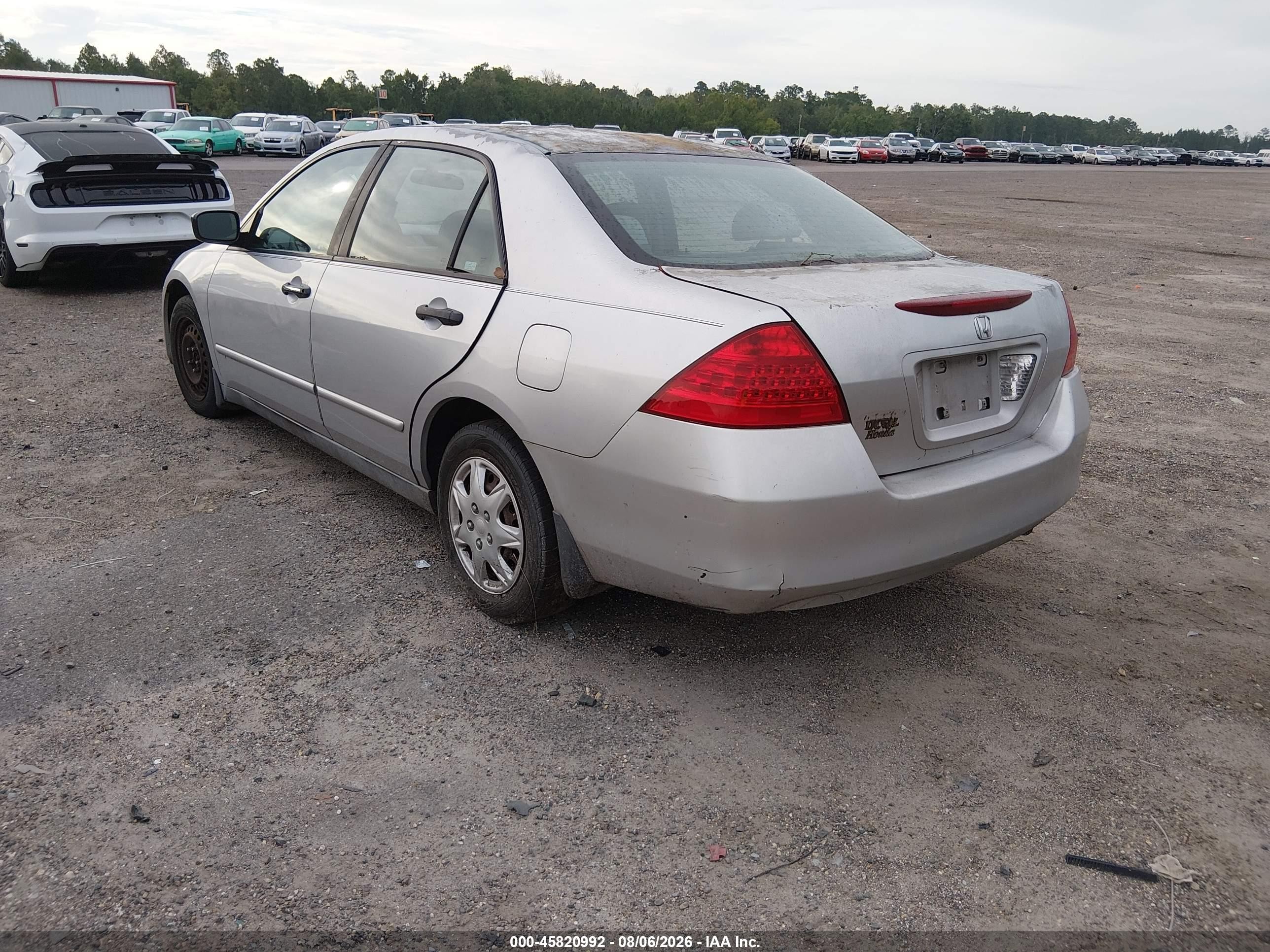 2006 Honda Accord 2.4 Vp Gray vin: 1HGCM56176A097281