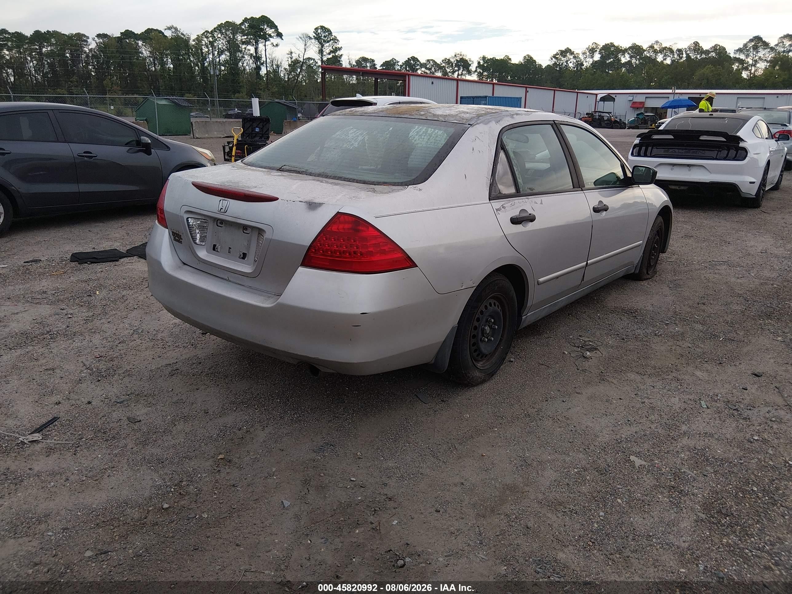 2006 Honda Accord 2.4 Vp Gray vin: 1HGCM56176A097281