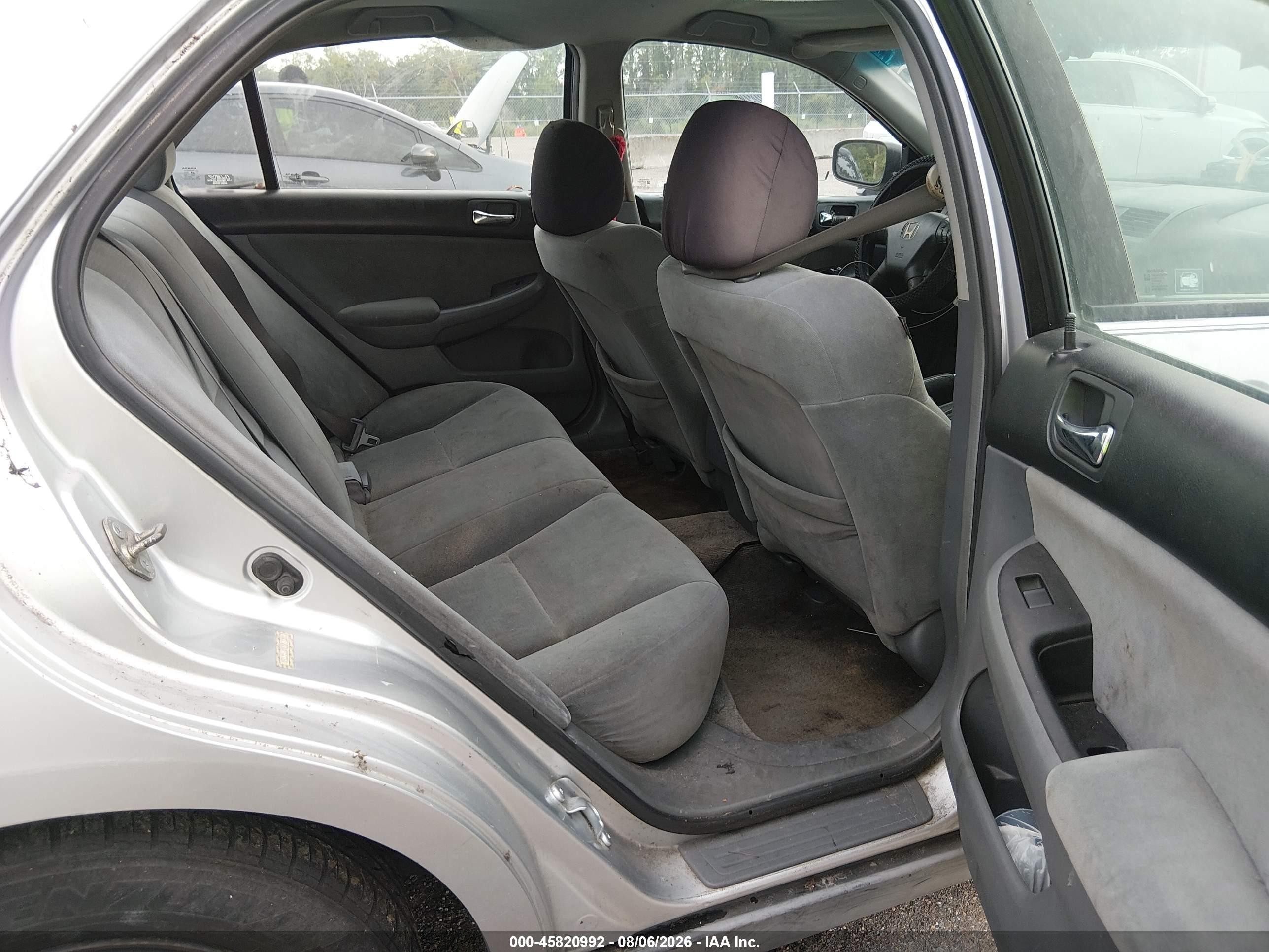 2006 Honda Accord 2.4 Vp Gray vin: 1HGCM56176A097281