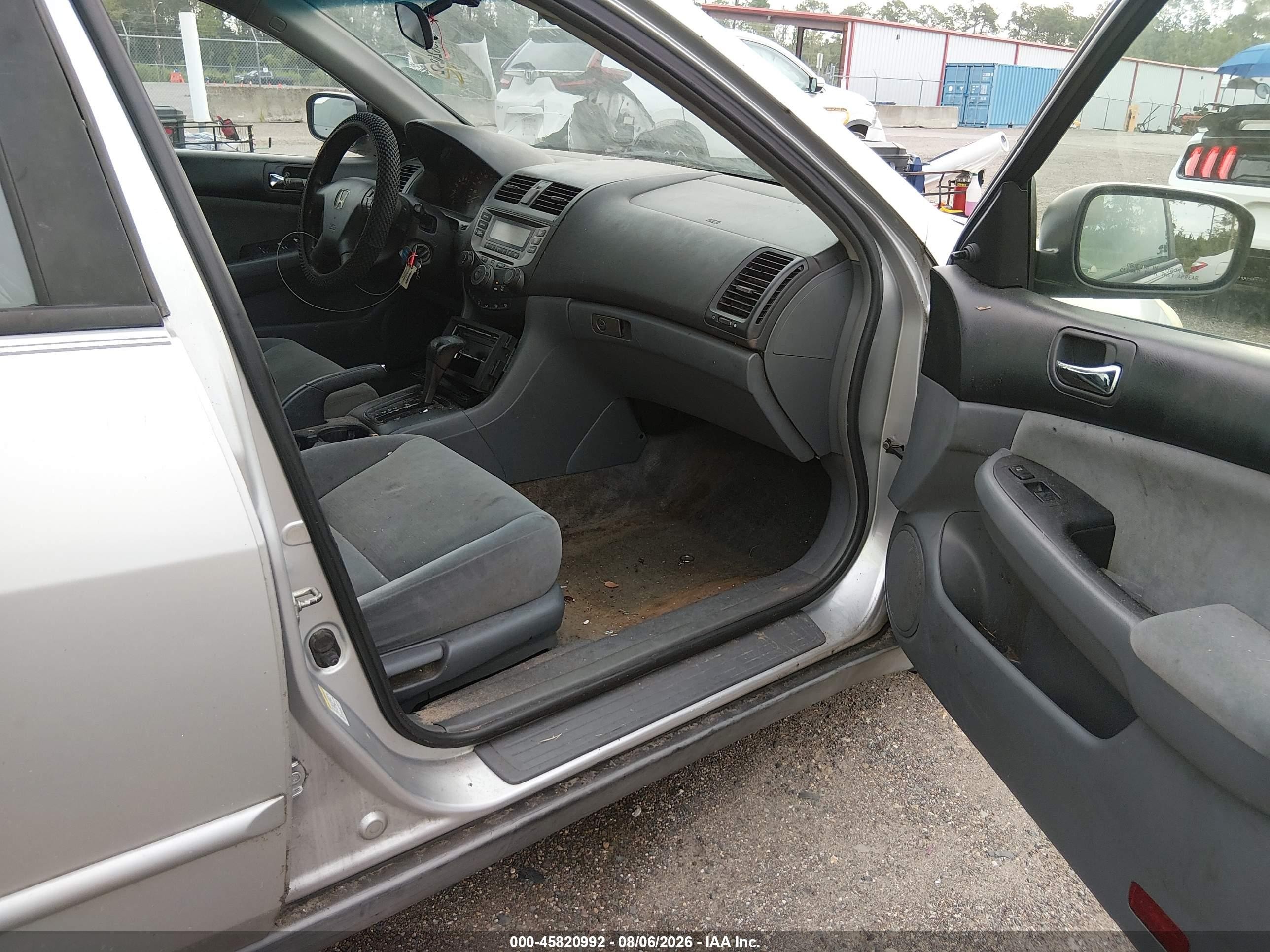 2006 Honda Accord 2.4 Vp Gray vin: 1HGCM56176A097281