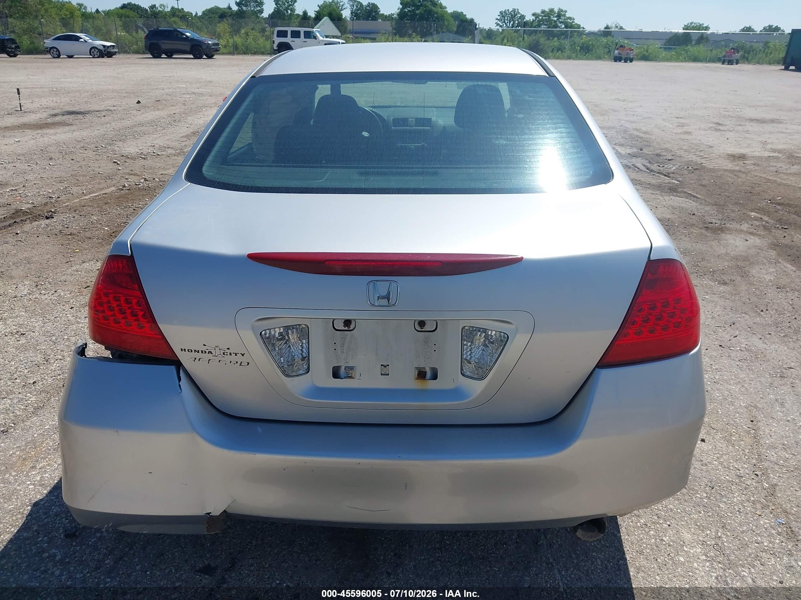 2006 Honda Accord 2.4 Vp Silver vin: 1HGCM56176A156958