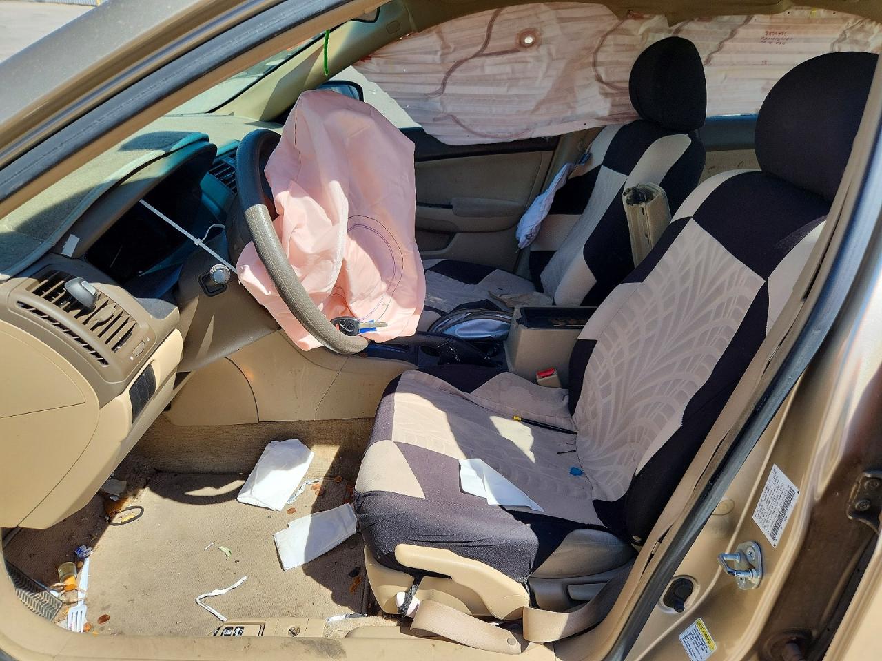 2006 Honda Accord Value Tan vin: 1HGCM56186A041429