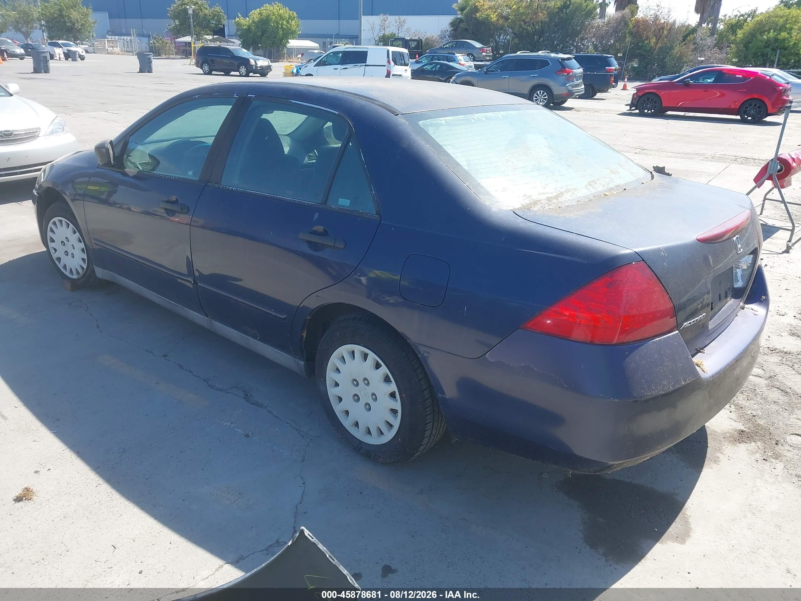 2006 Honda Accord 2.4 Vp Blue vin: 1HGCM56186A063883