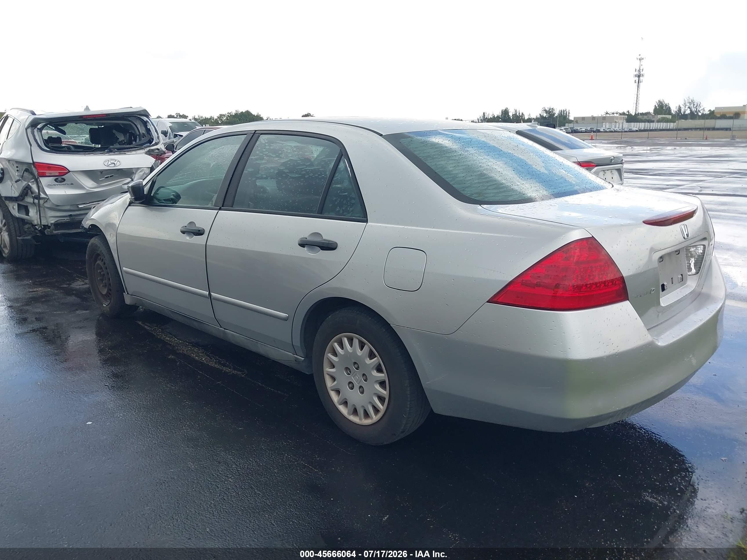 2007 Honda Accord 2.4 Vp Silver vin: 1HGCM56187A029587
