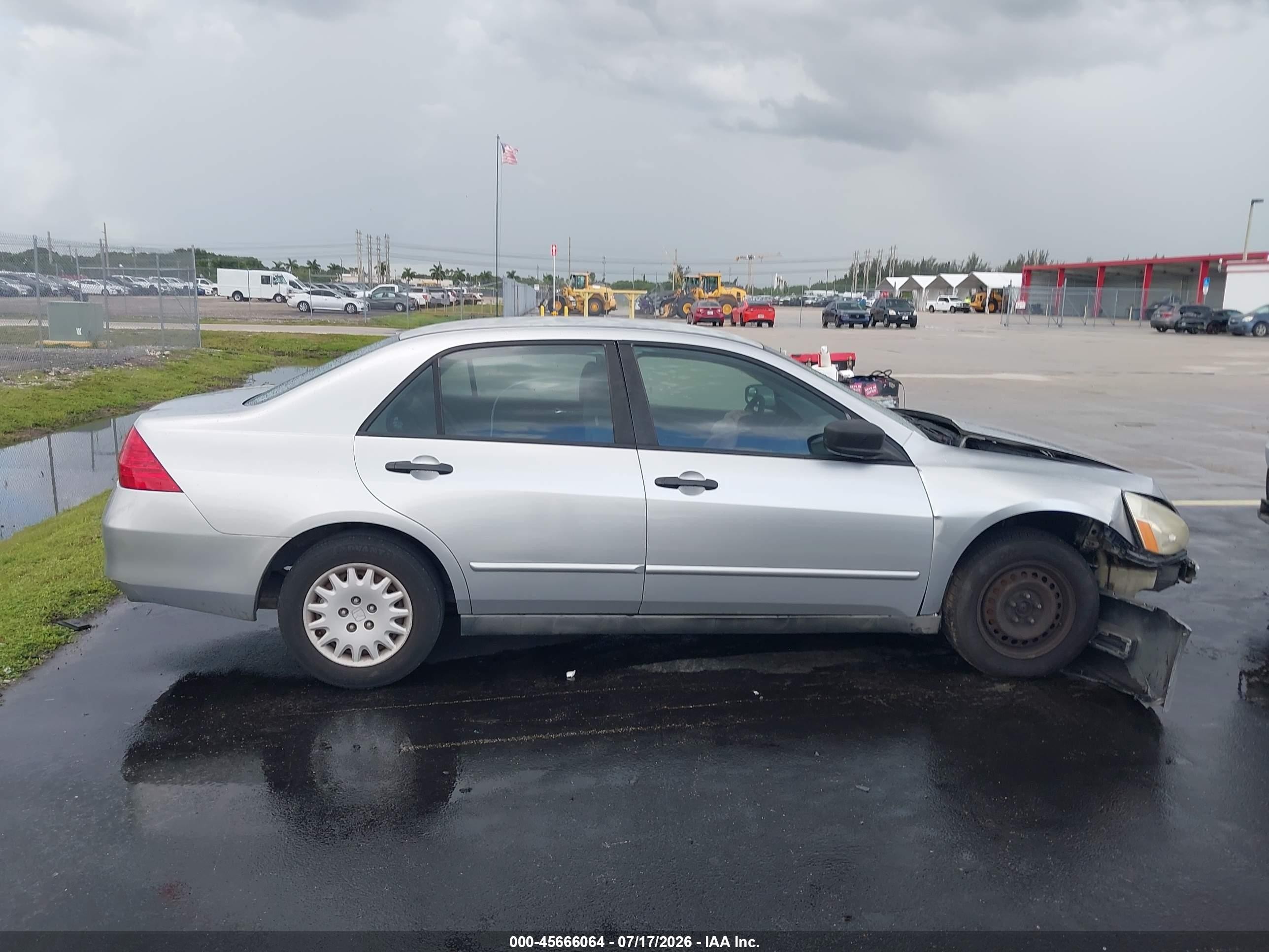 2007 Honda Accord 2.4 Vp Silver vin: 1HGCM56187A029587