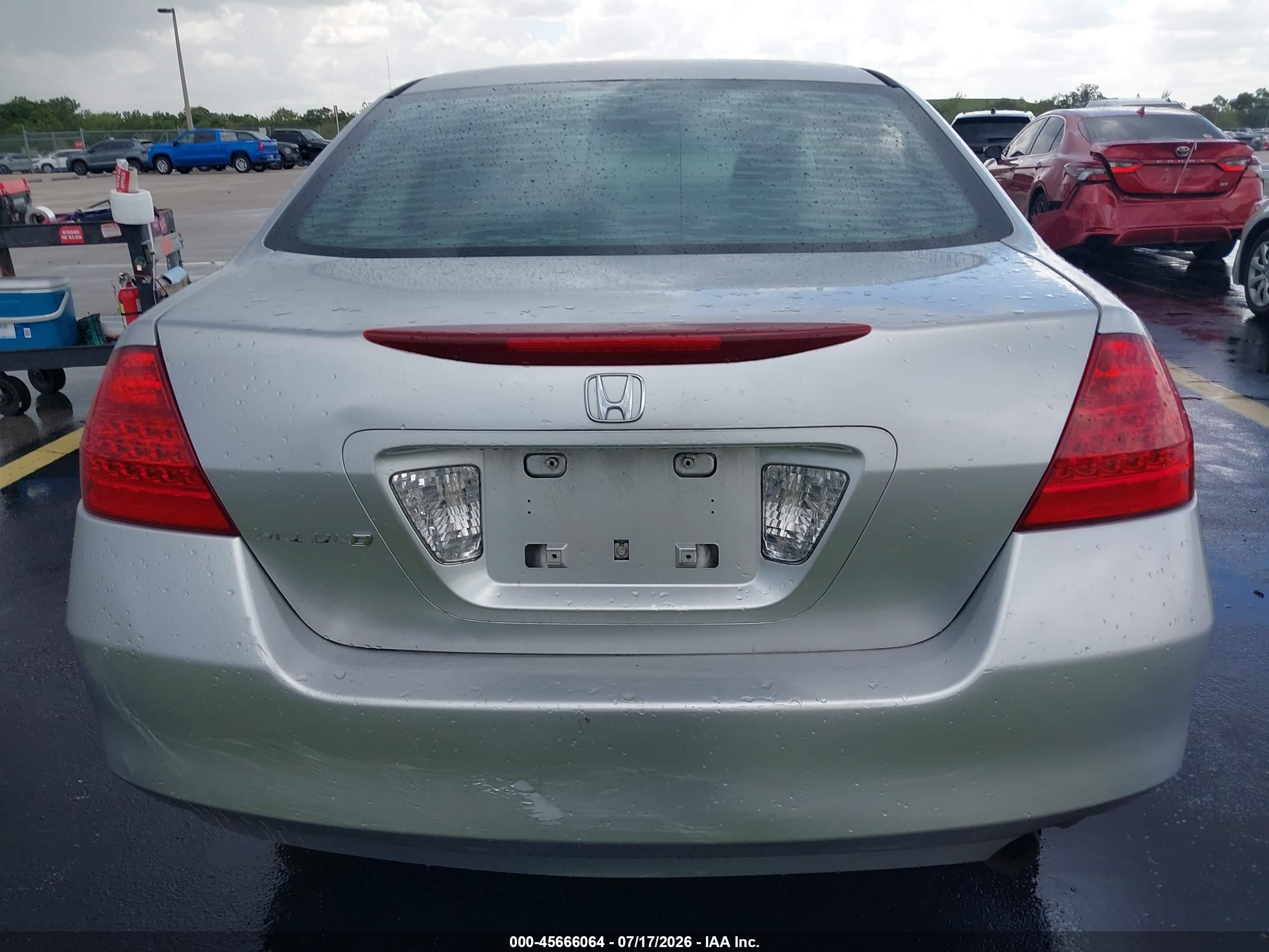 2007 Honda Accord 2.4 Vp Silver vin: 1HGCM56187A029587