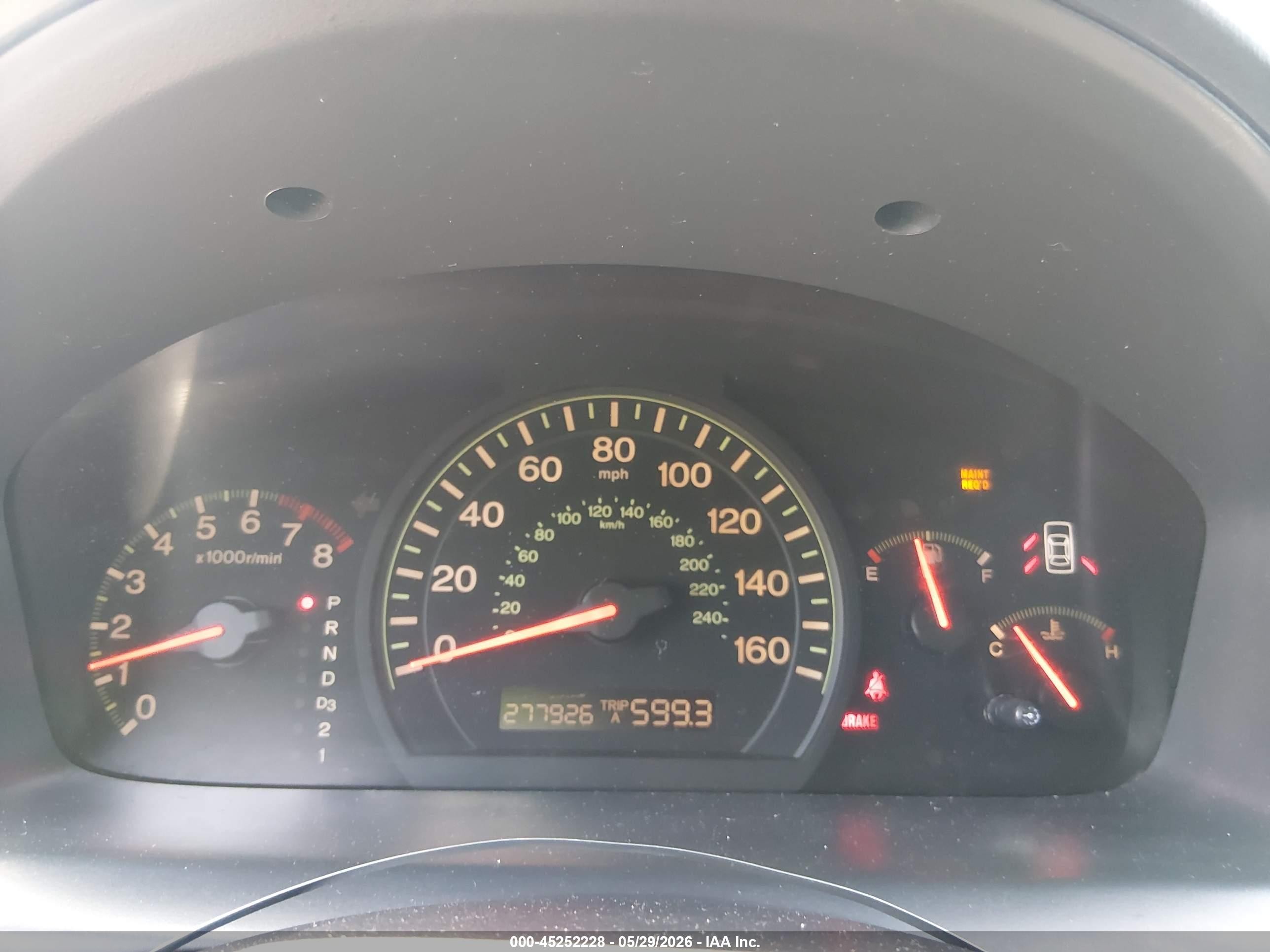 2004 Honda Accord 2.4 Dx Blue vin: 1HGCM56194A119214