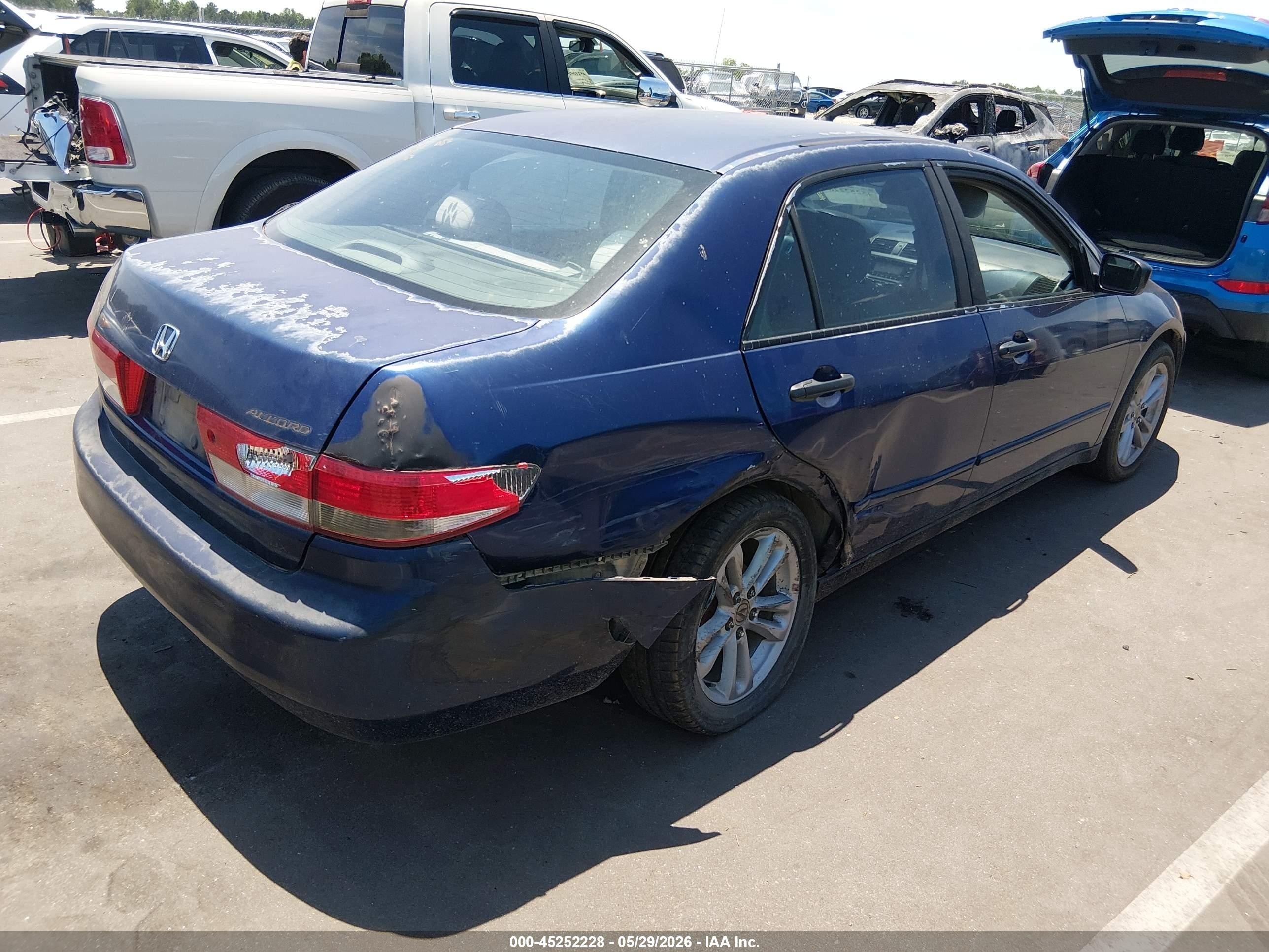 2004 Honda Accord 2.4 Dx Blue vin: 1HGCM56194A119214