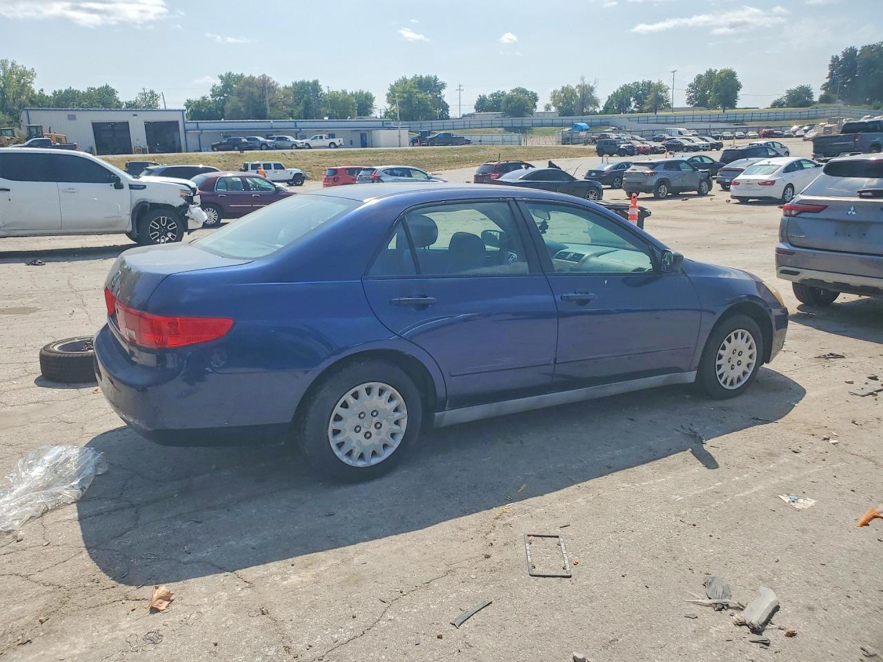 2005 Honda Accord Dx Синий vin: 1HGCM56195A148648