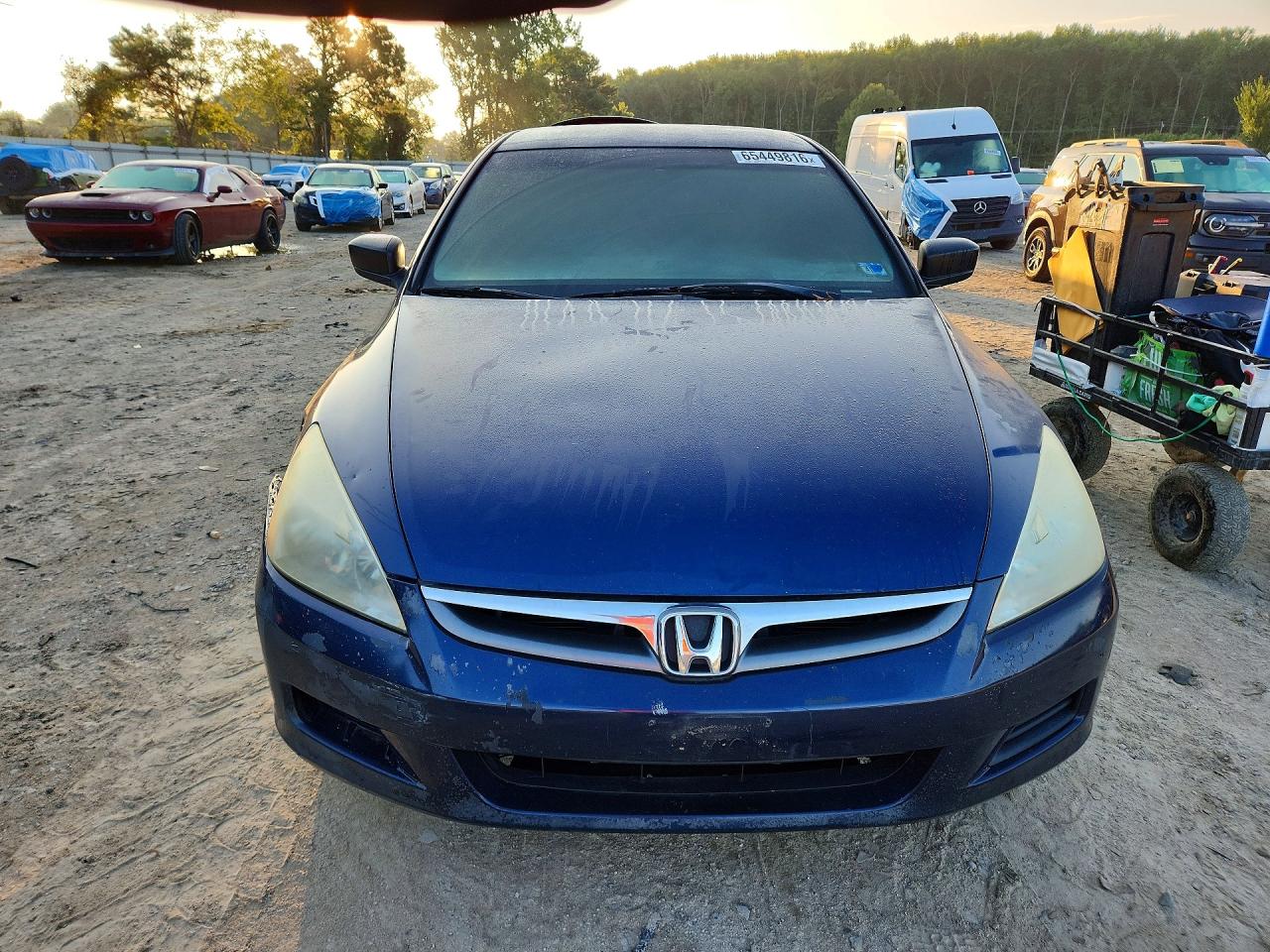 2007 Honda Accord Value Blue vin: 1HGCM56197A035334