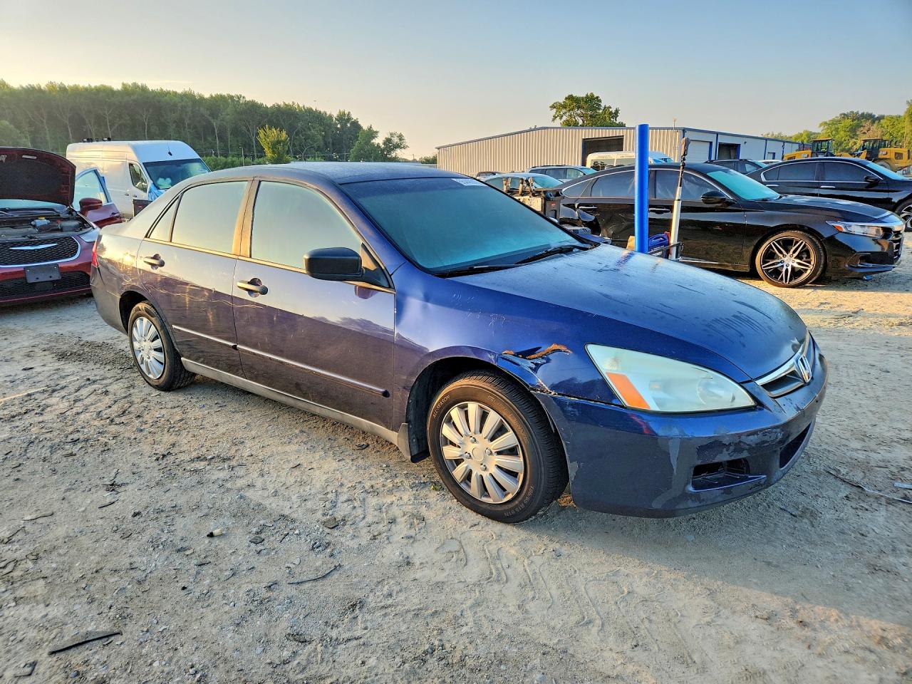 2007 Honda Accord Value Blue vin: 1HGCM56197A035334
