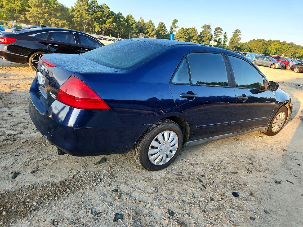 2007 Honda Accord Value Blue vin: 1HGCM56197A035334
