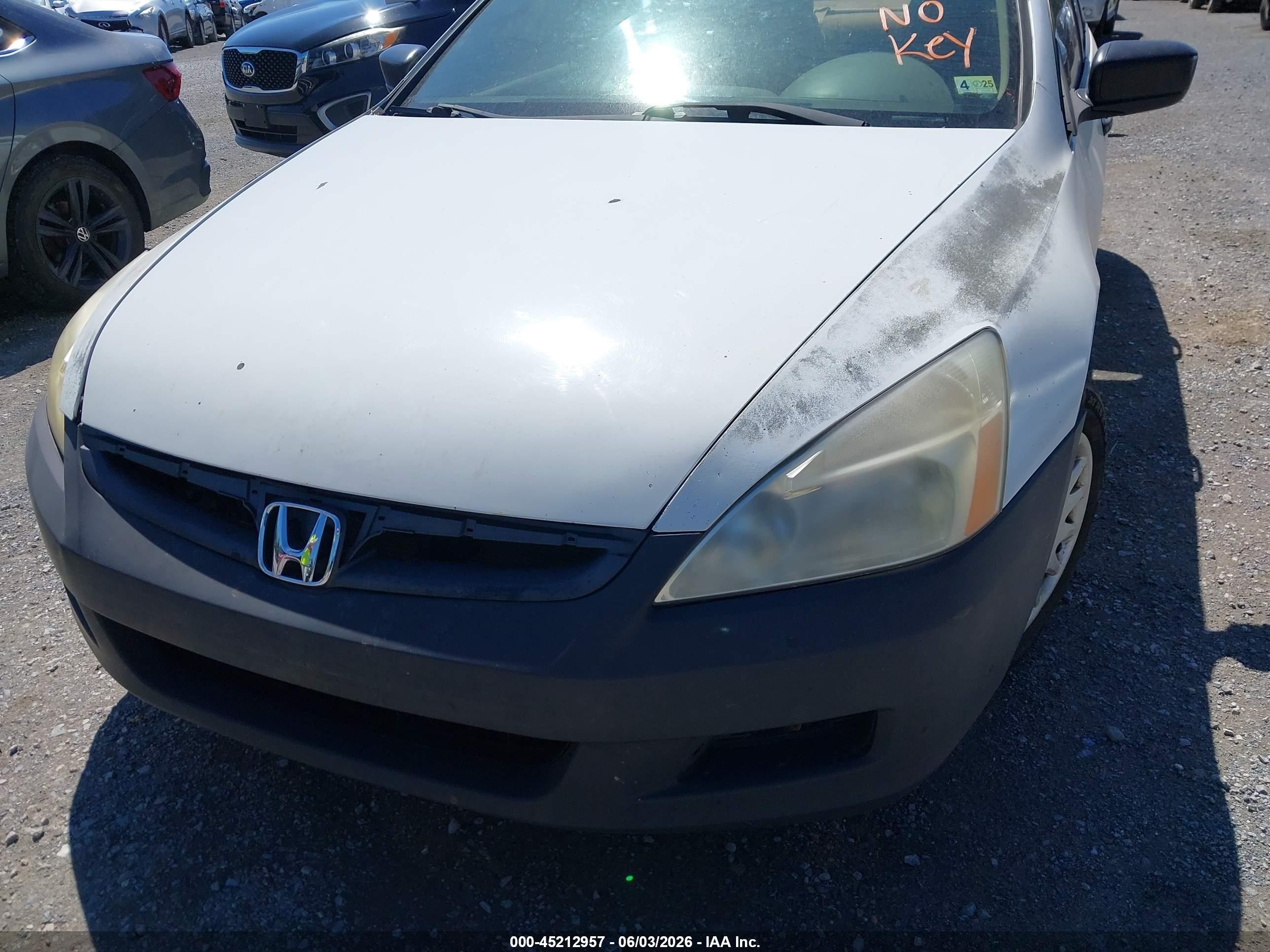 2007 Honda Accord 2.4 Vp White vin: 1HGCM56197A104247