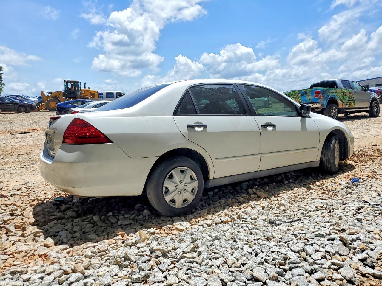 2007 Honda Accord Value White vin: 1HGCM56197A111375