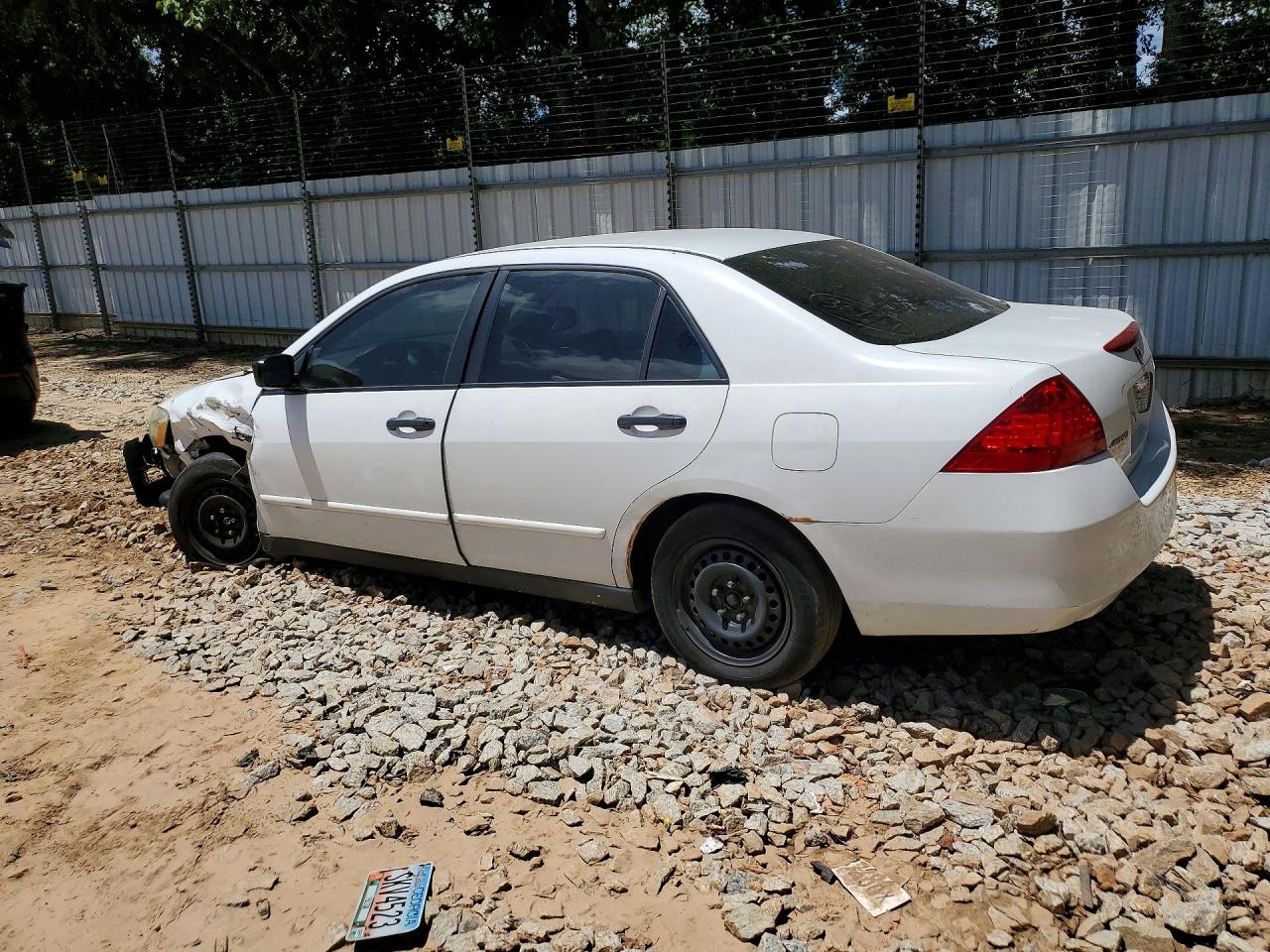 2007 Honda Accord Value White vin: 1HGCM56197A111375