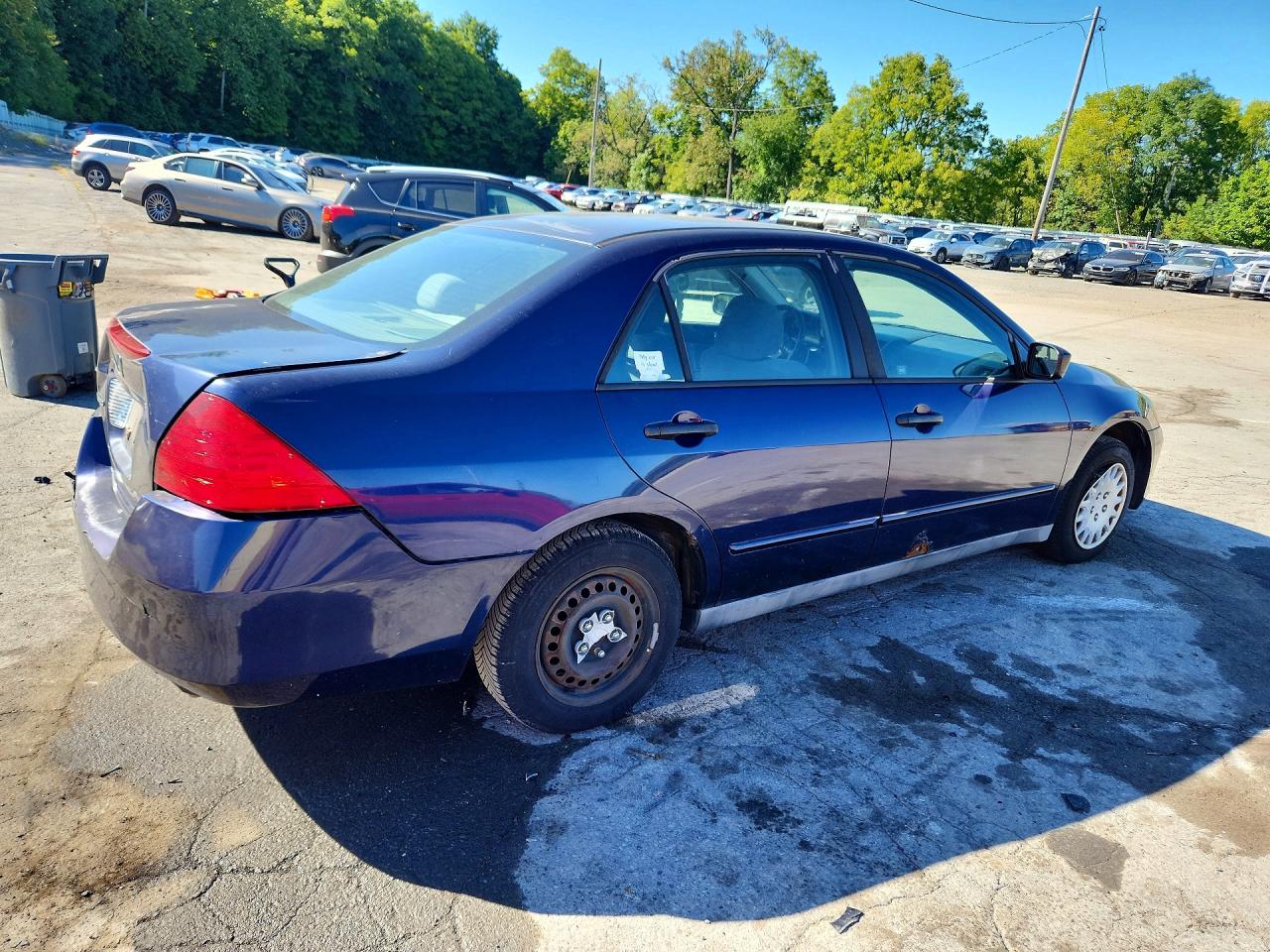 2007 Honda Accord Value Blue vin: 1HGCM56197A129391