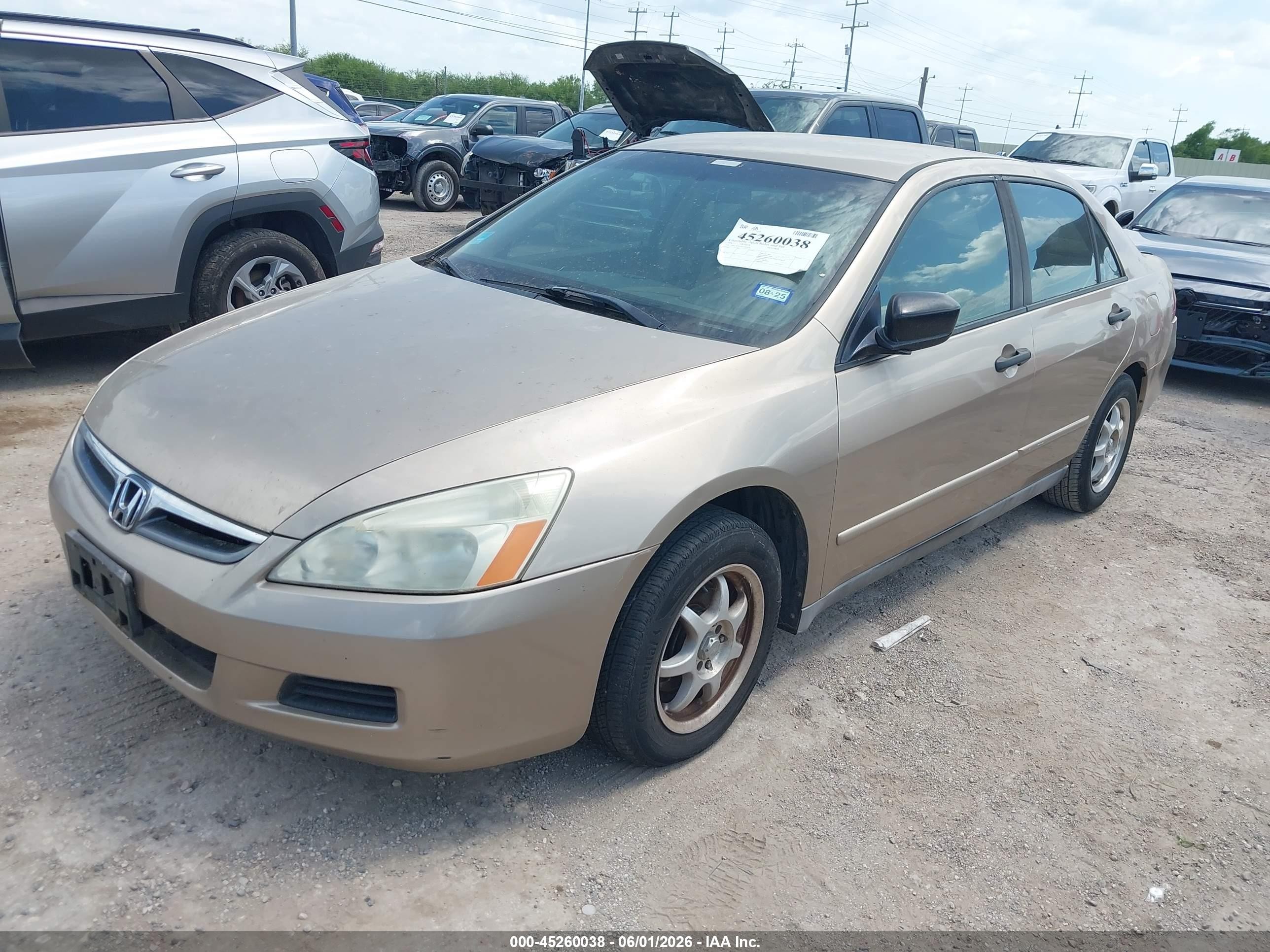 2006 Honda Accord 2.4 Vp Gold vin: 1HGCM561X6A032070