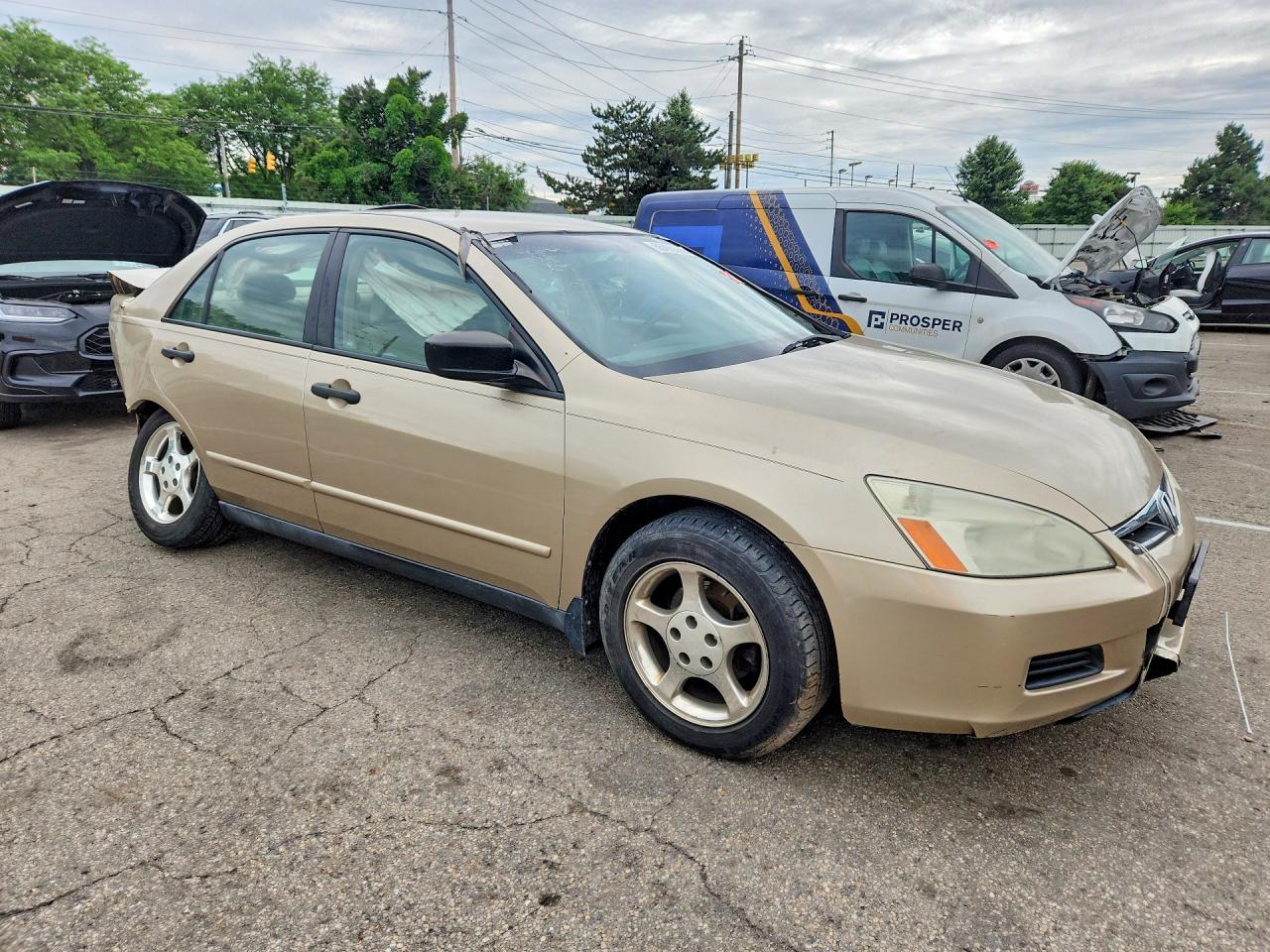 2006 Honda Accord Value Beige vin: 1HGCM561X6A053937