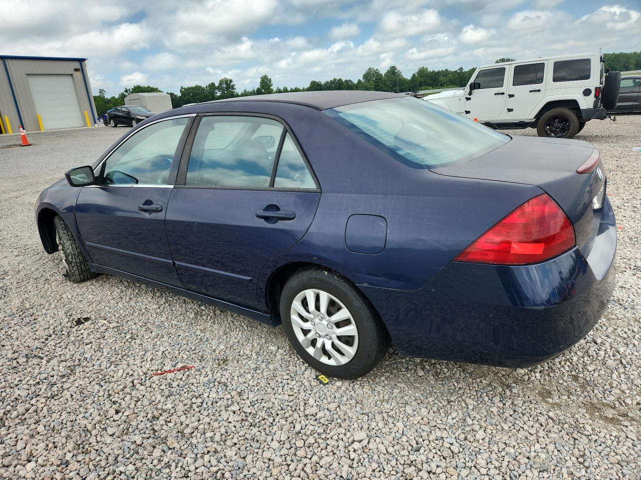 2007 Honda Accord Value Синий vin: 1HGCM561X7A072926