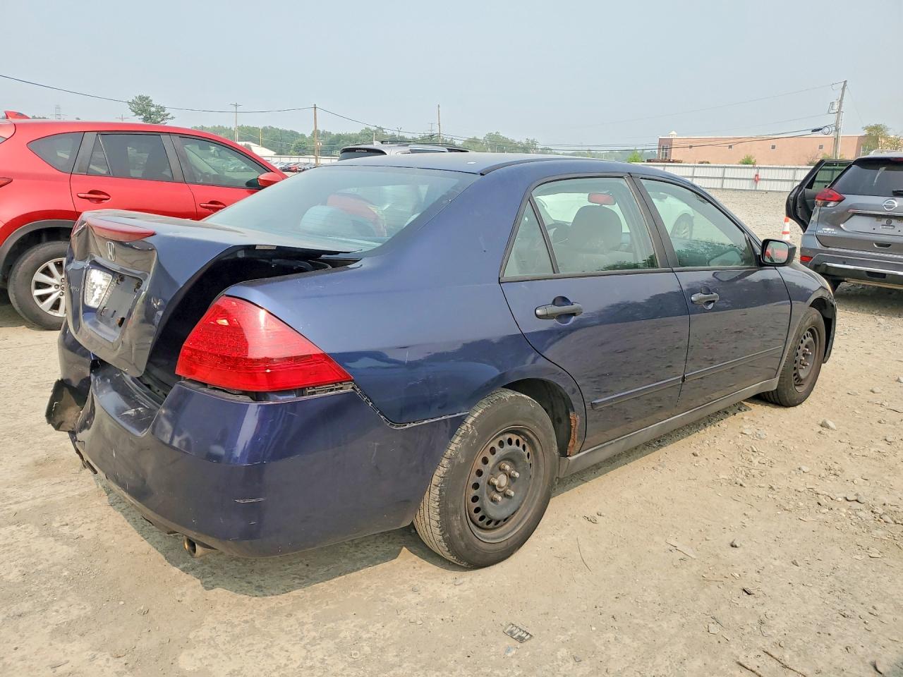 2007 Honda Accord Value Blue vin: 1HGCM561X7A105133