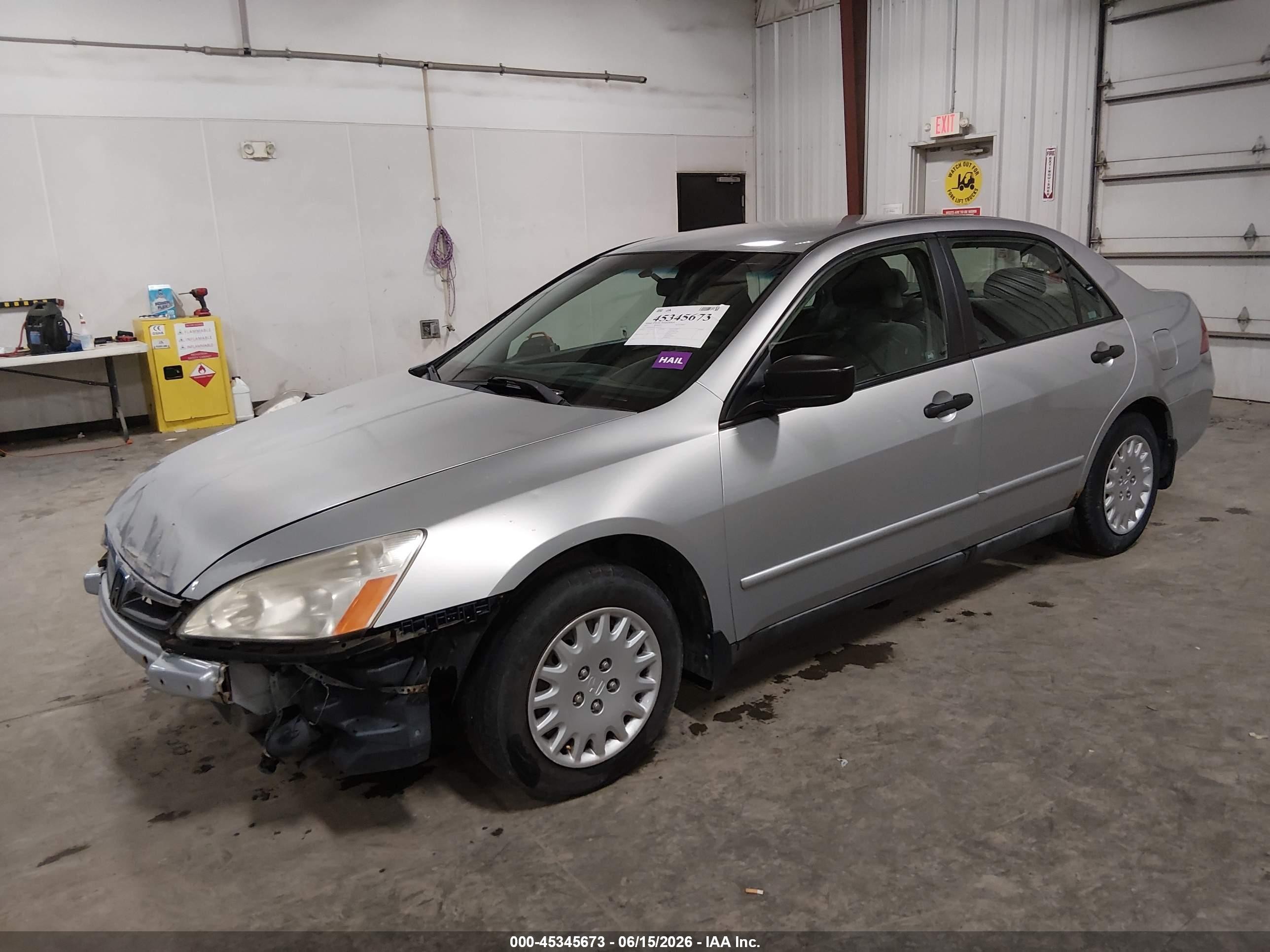 2007 Honda Accord 2.4 Vp Silver vin: 1HGCM561X7A225532