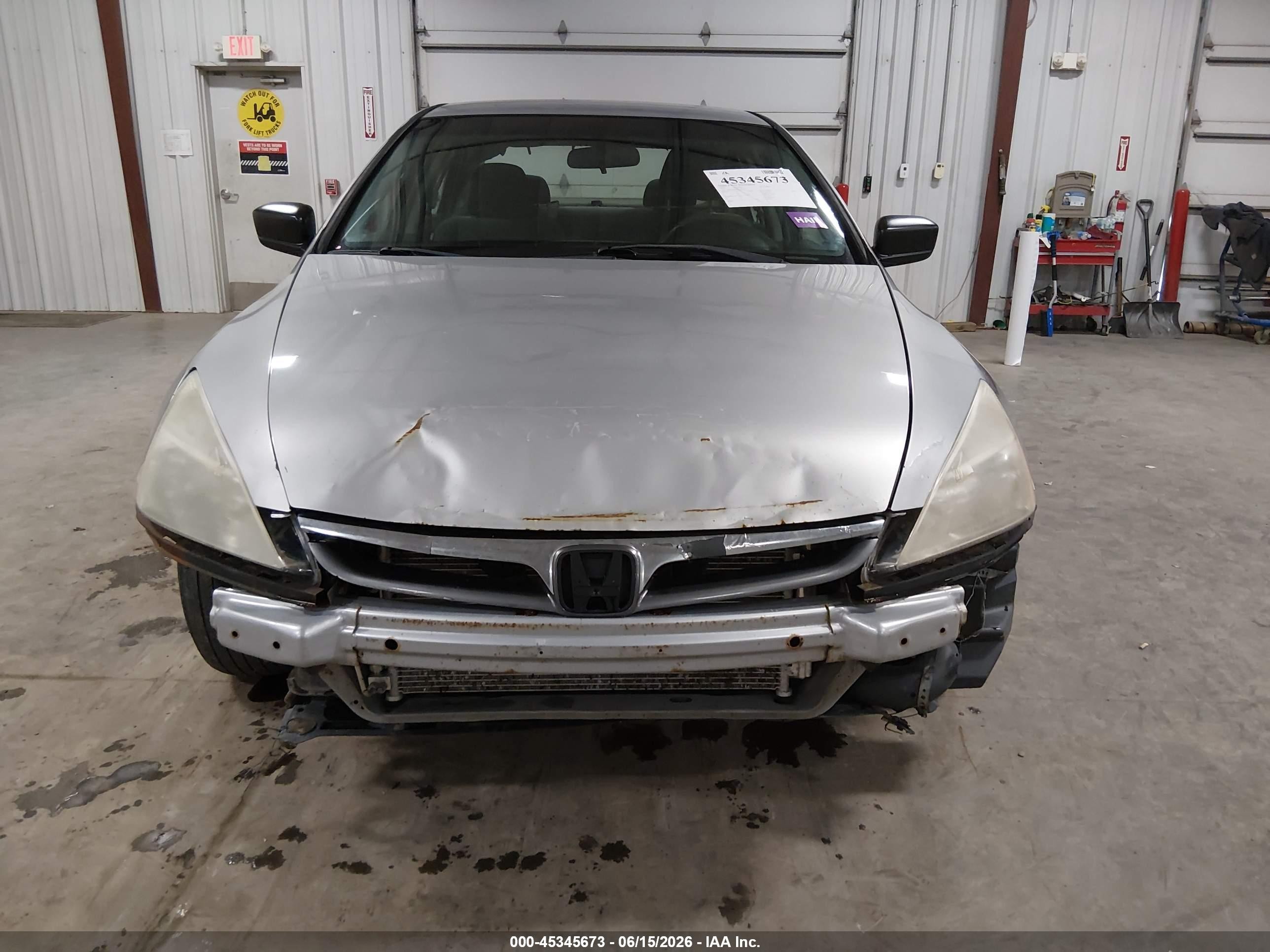 2007 Honda Accord 2.4 Vp Silver vin: 1HGCM561X7A225532
