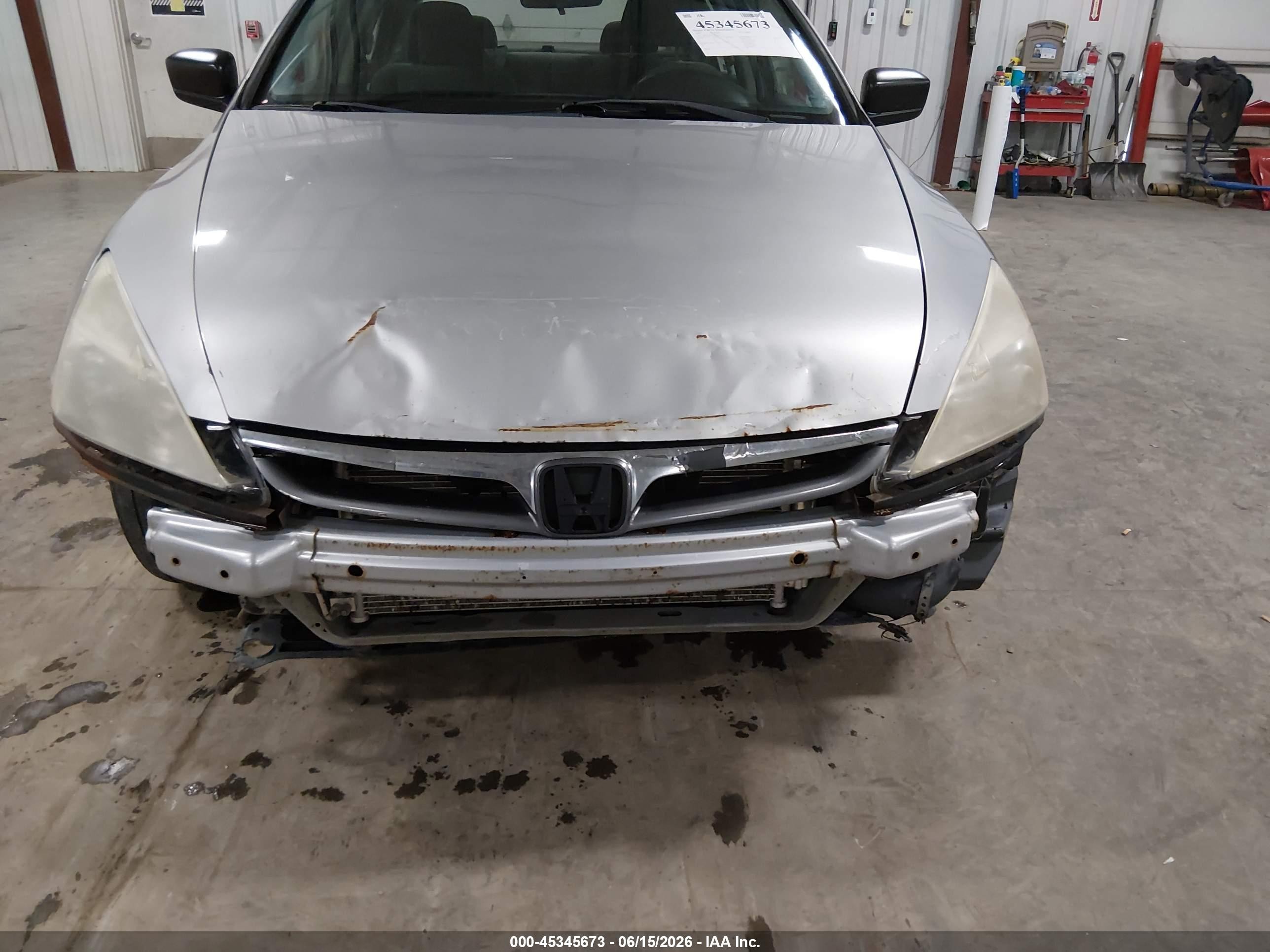 2007 Honda Accord 2.4 Vp Silver vin: 1HGCM561X7A225532