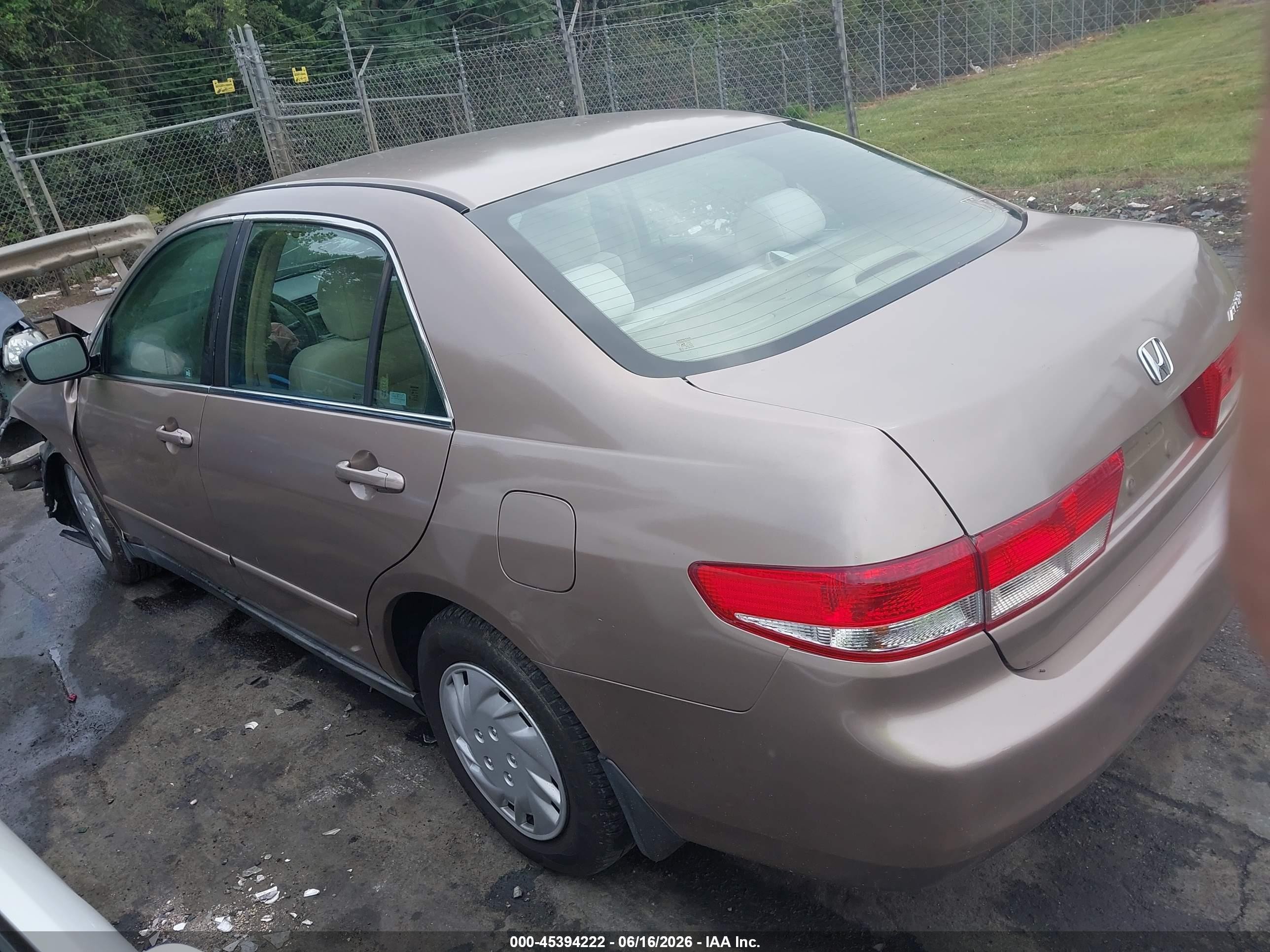 2003 Honda Accord 2.4 Lx Gold vin: 1HGCM56303A013539