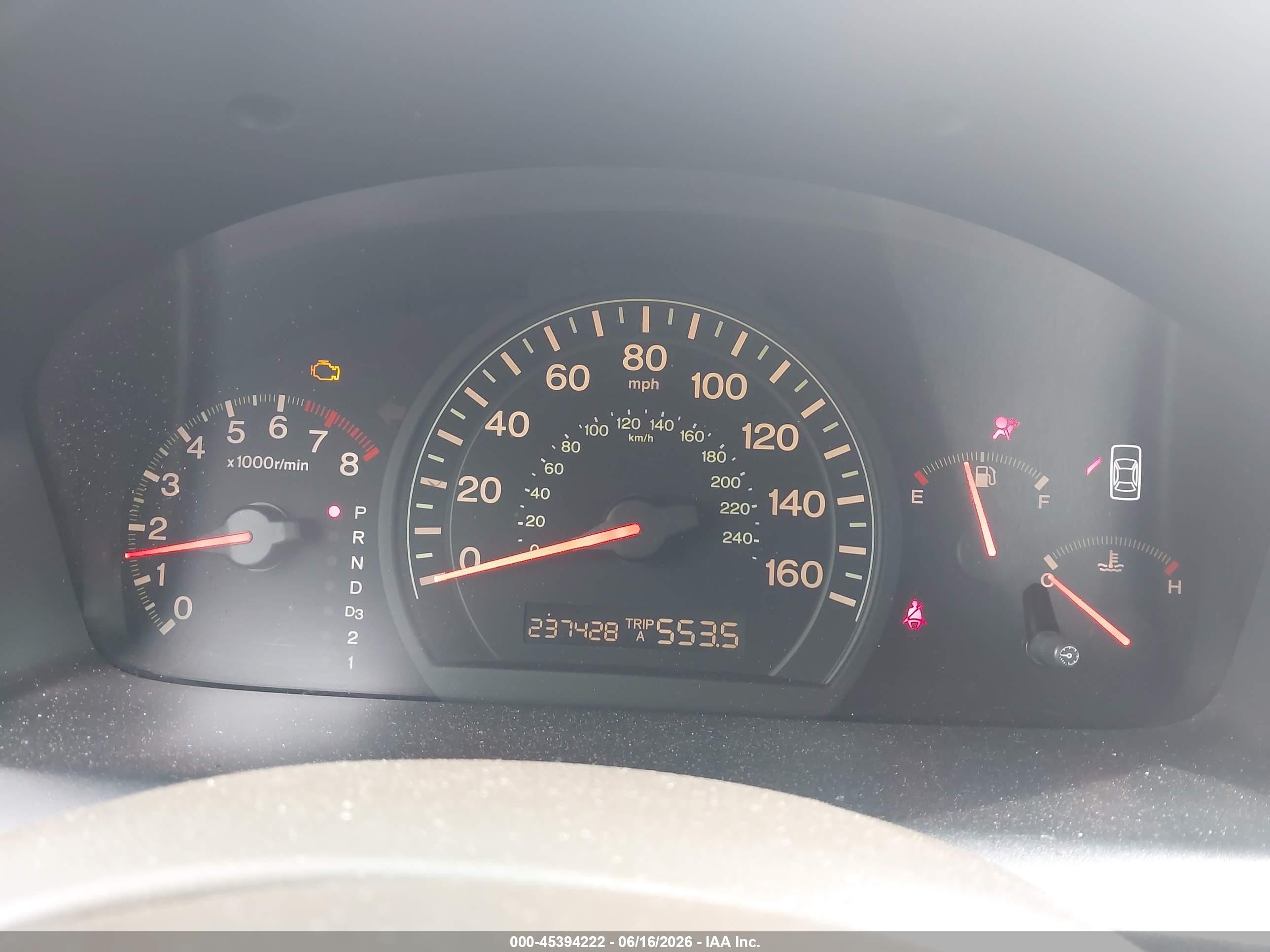2003 Honda Accord 2.4 Lx Gold vin: 1HGCM56303A013539