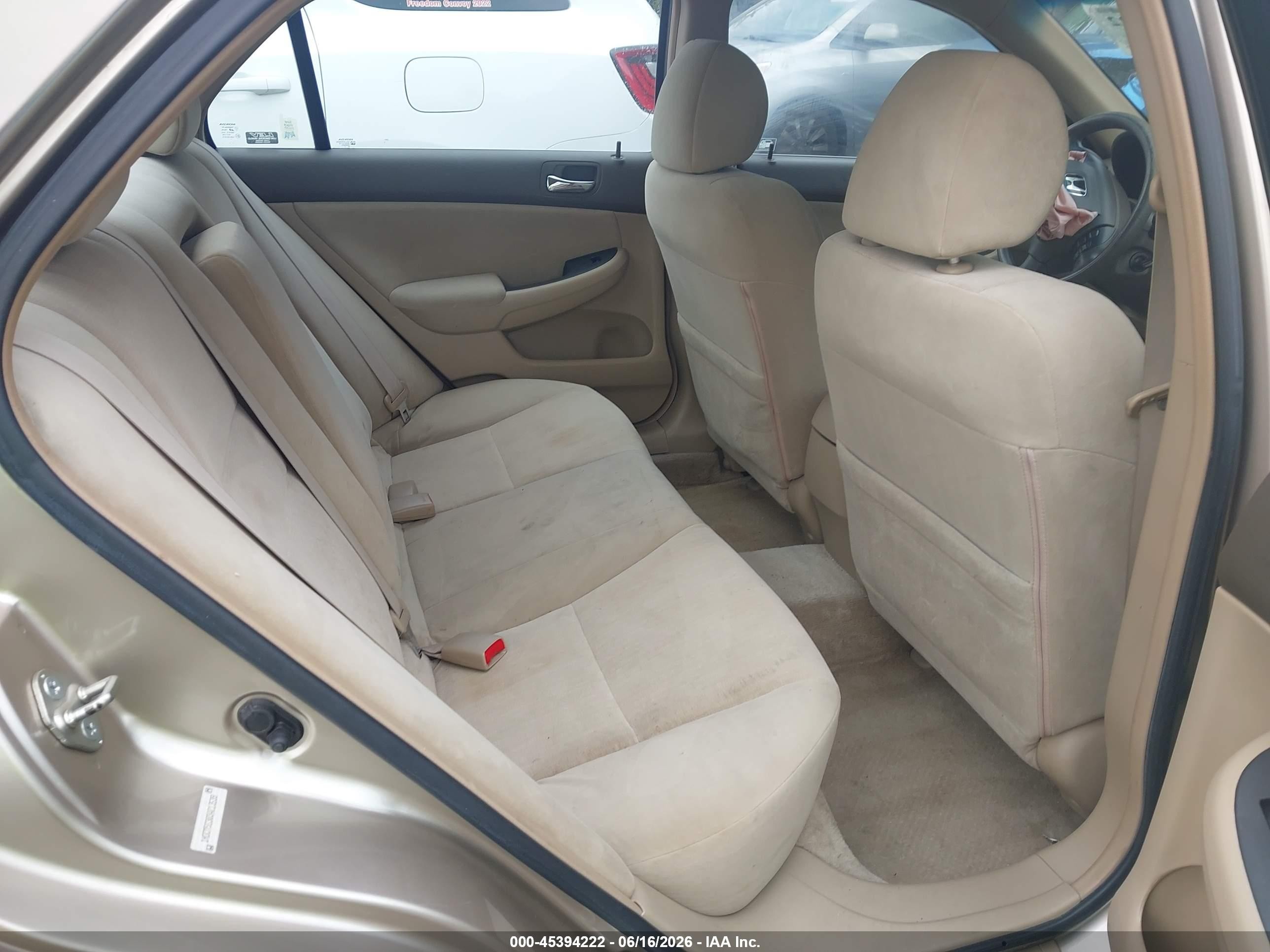2003 Honda Accord 2.4 Lx Gold vin: 1HGCM56303A013539