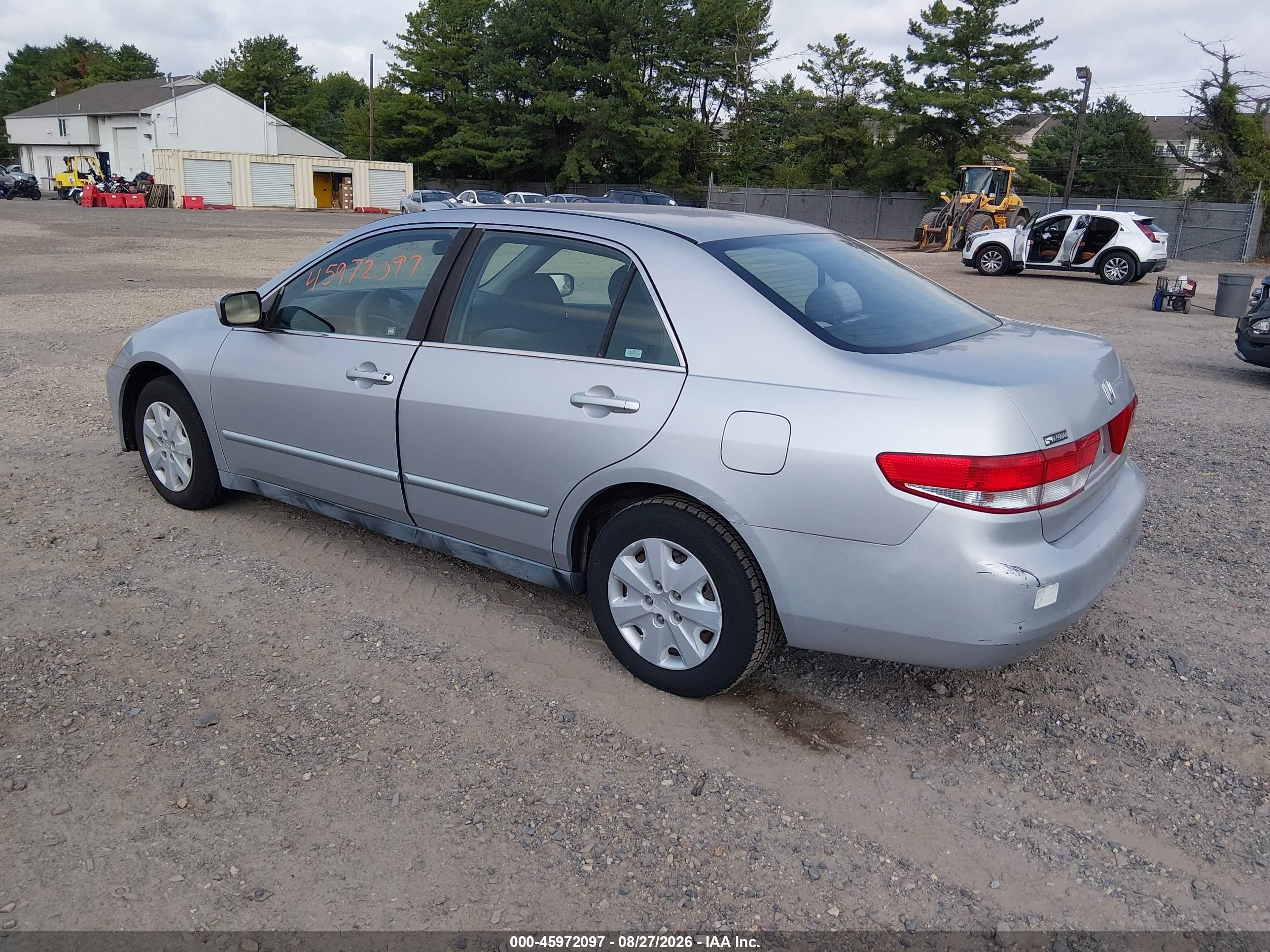 2003 Honda Accord 2.4 Lx Silver vin: 1HGCM56303A053104