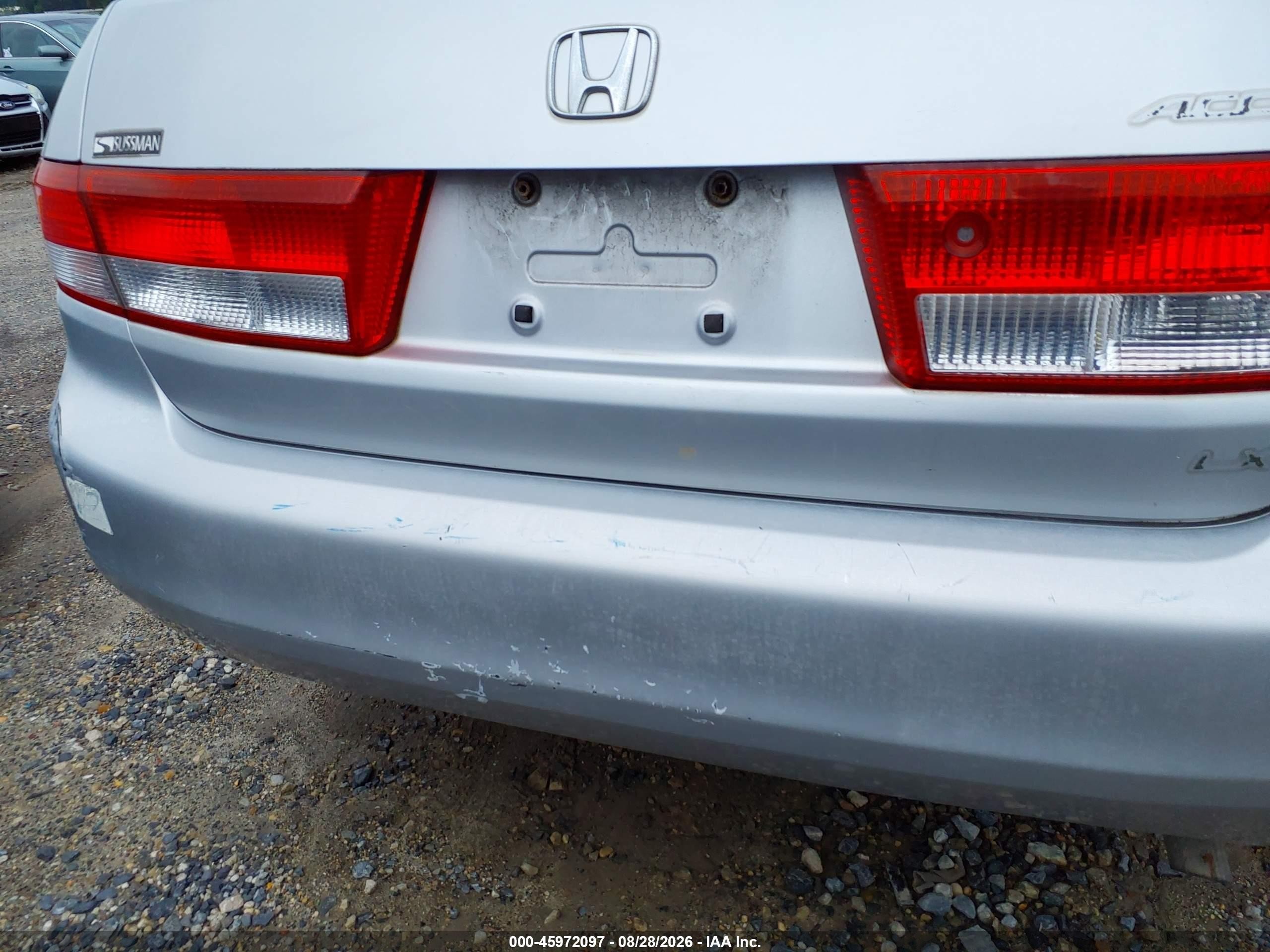 2003 Honda Accord 2.4 Lx Silver vin: 1HGCM56303A053104