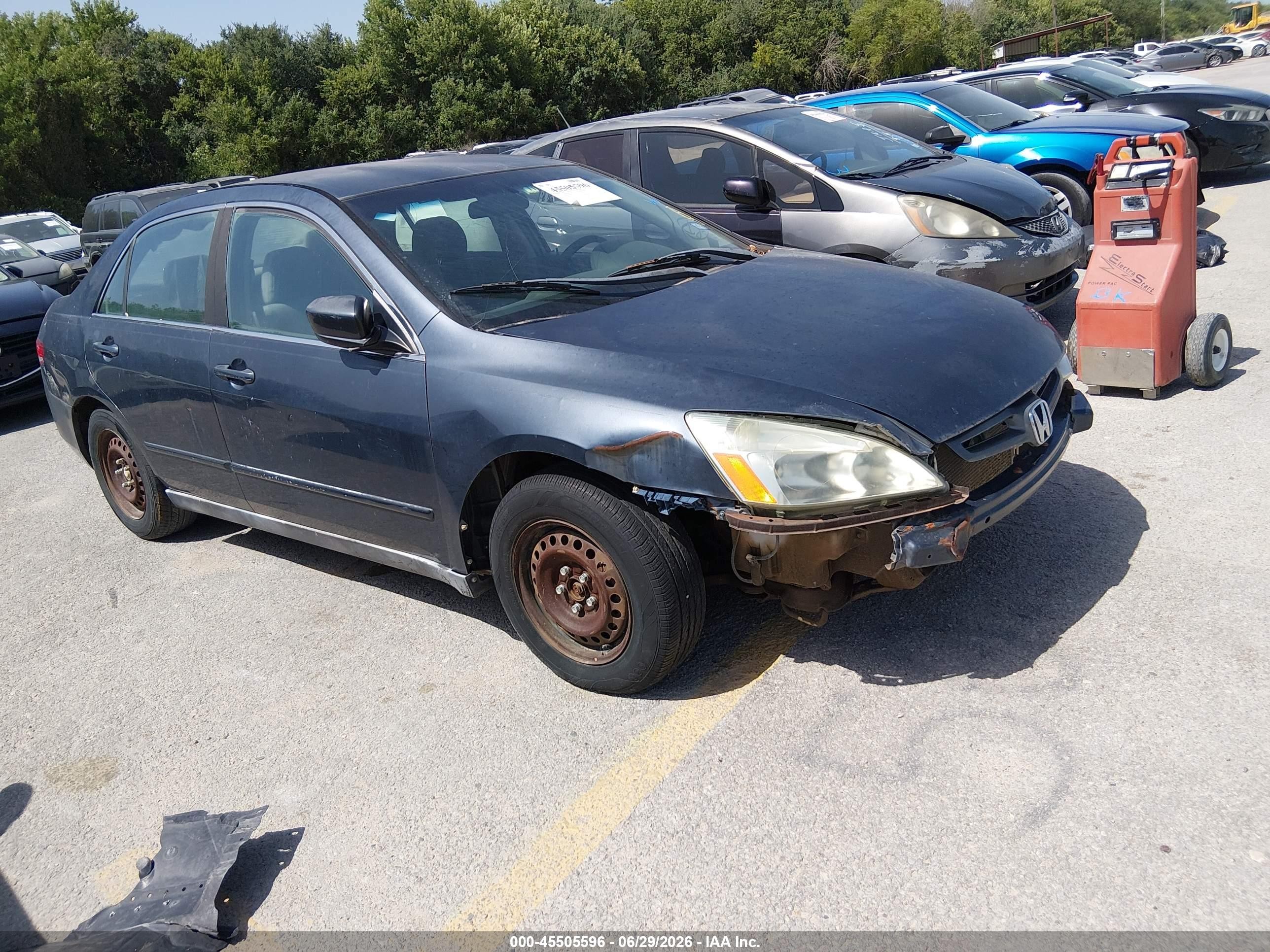 2003 Honda Accord Sdn Lx Gray vin: 1HGCM56303A078973